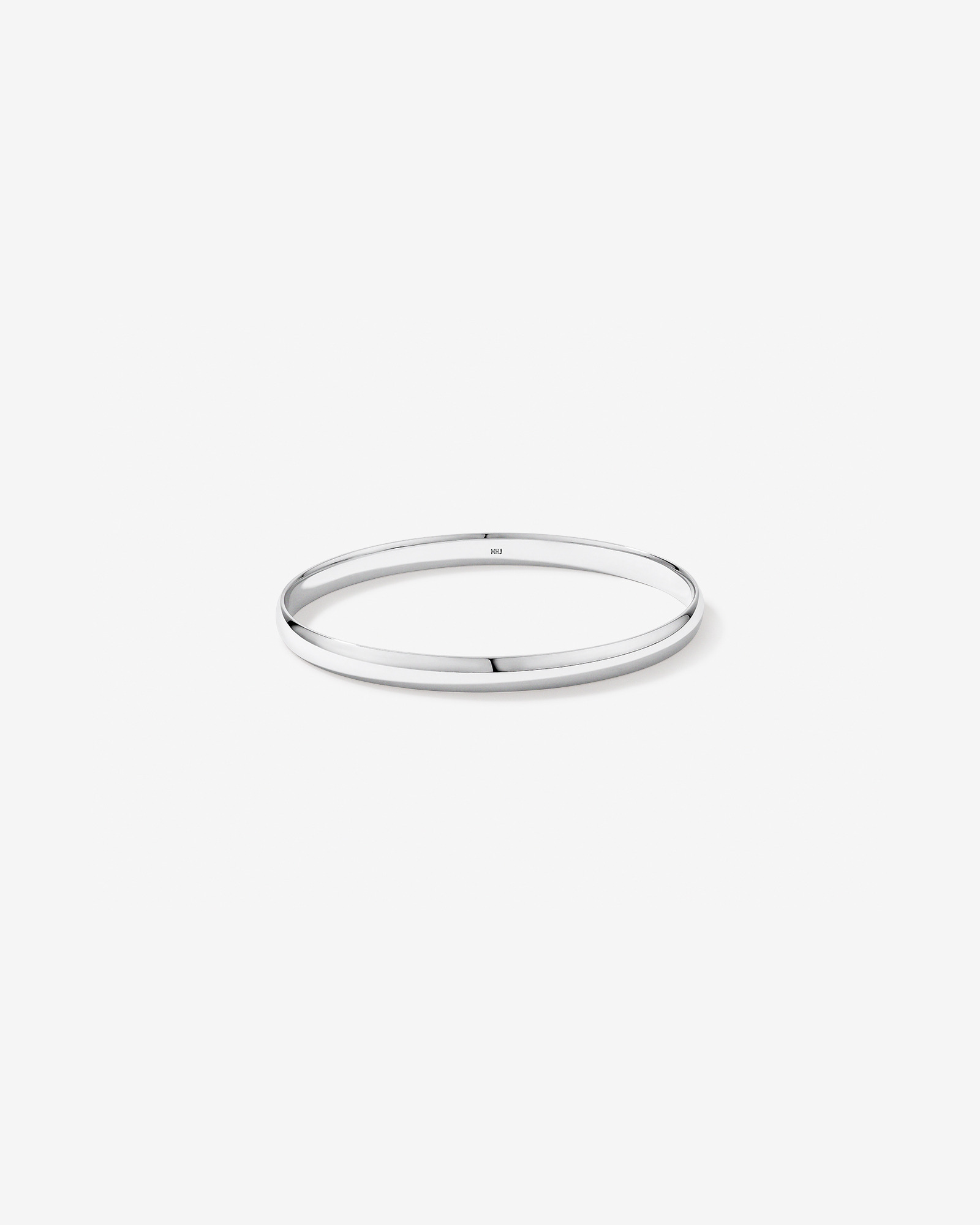 5.5mm-6mm Oval Bangle in Sterling Silver