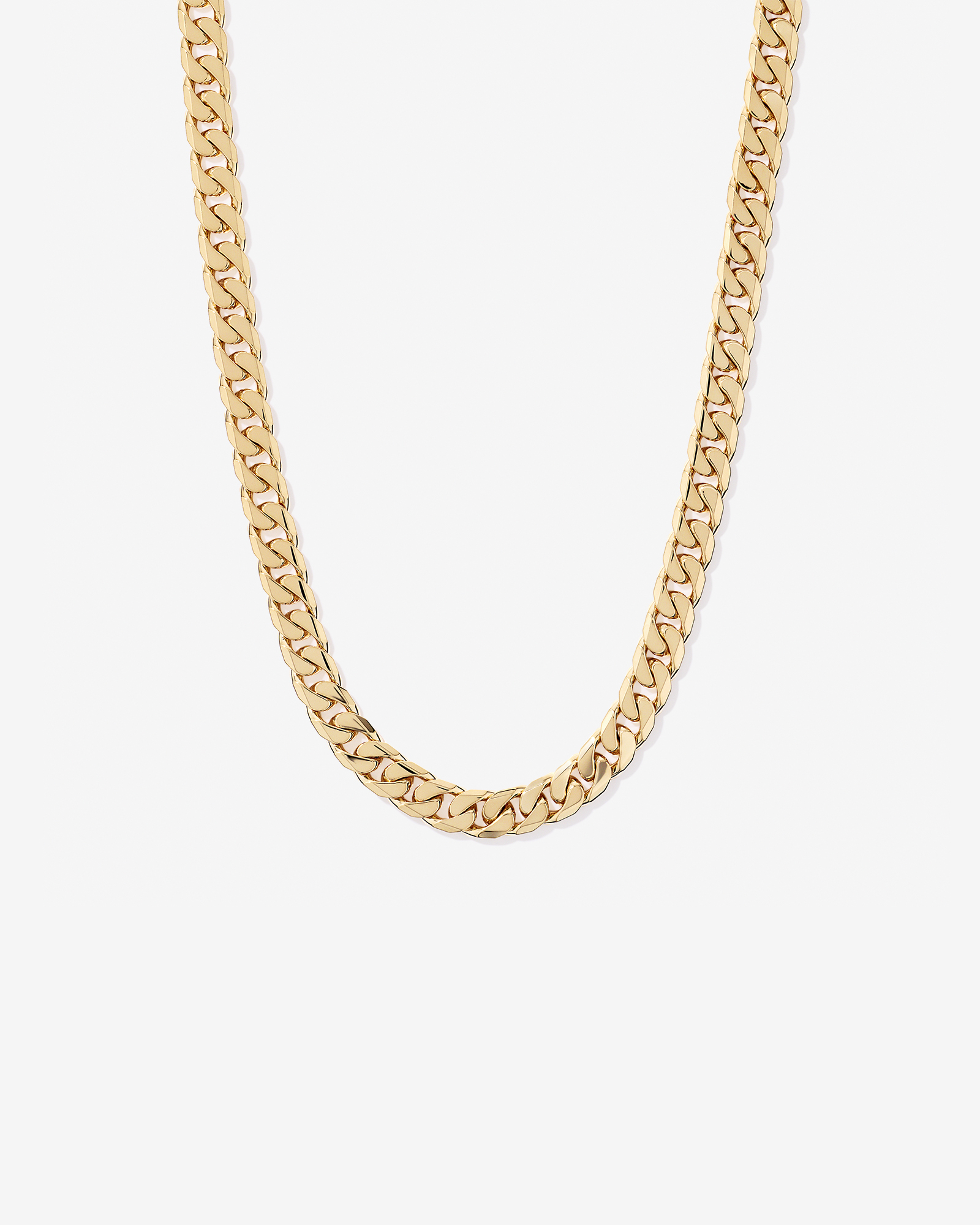 Chaîne gourmette 11 mm 50 cm (20 po) en vermeil 18 ct