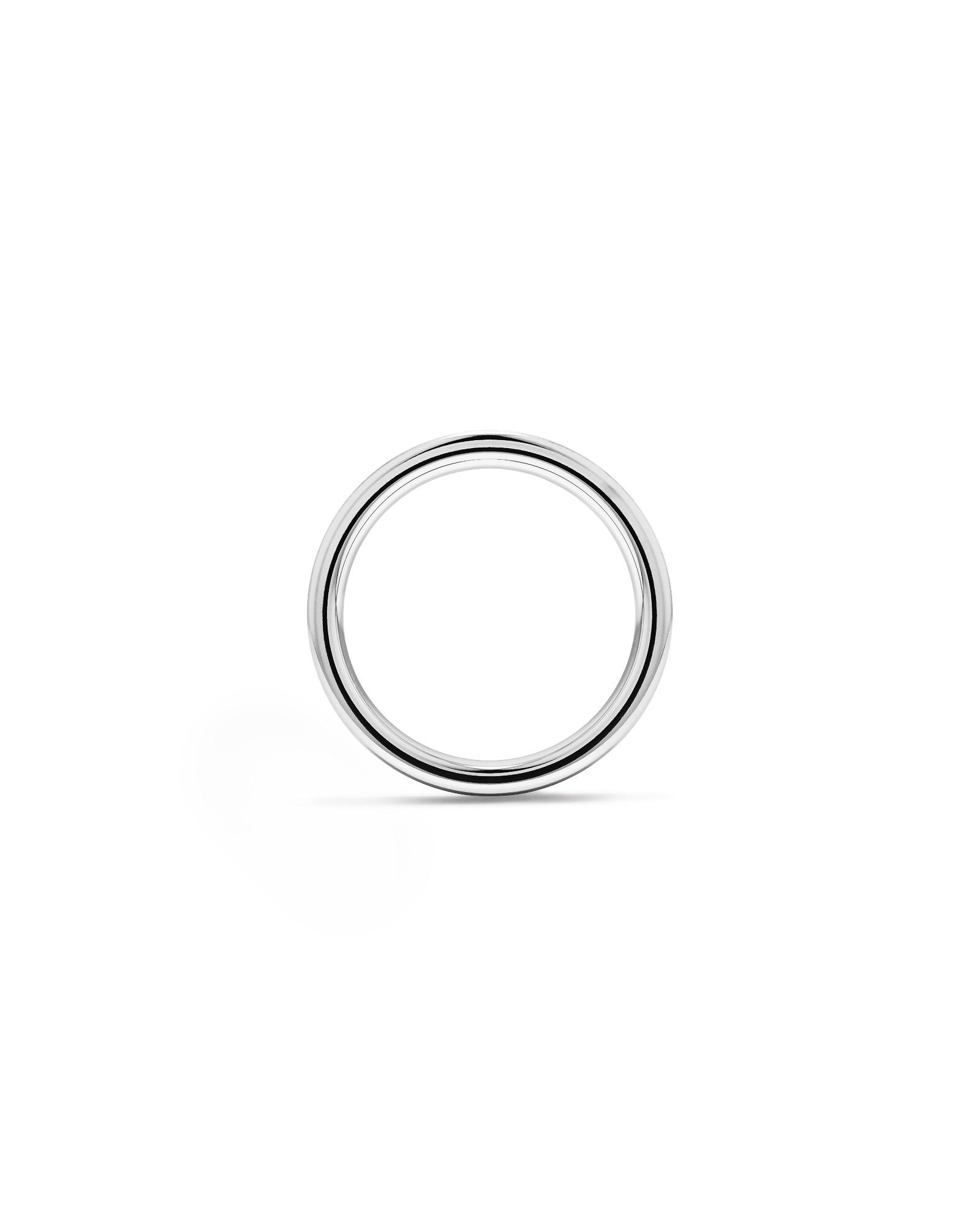 6mm Brushed Flat Wedding Band in Tungsten