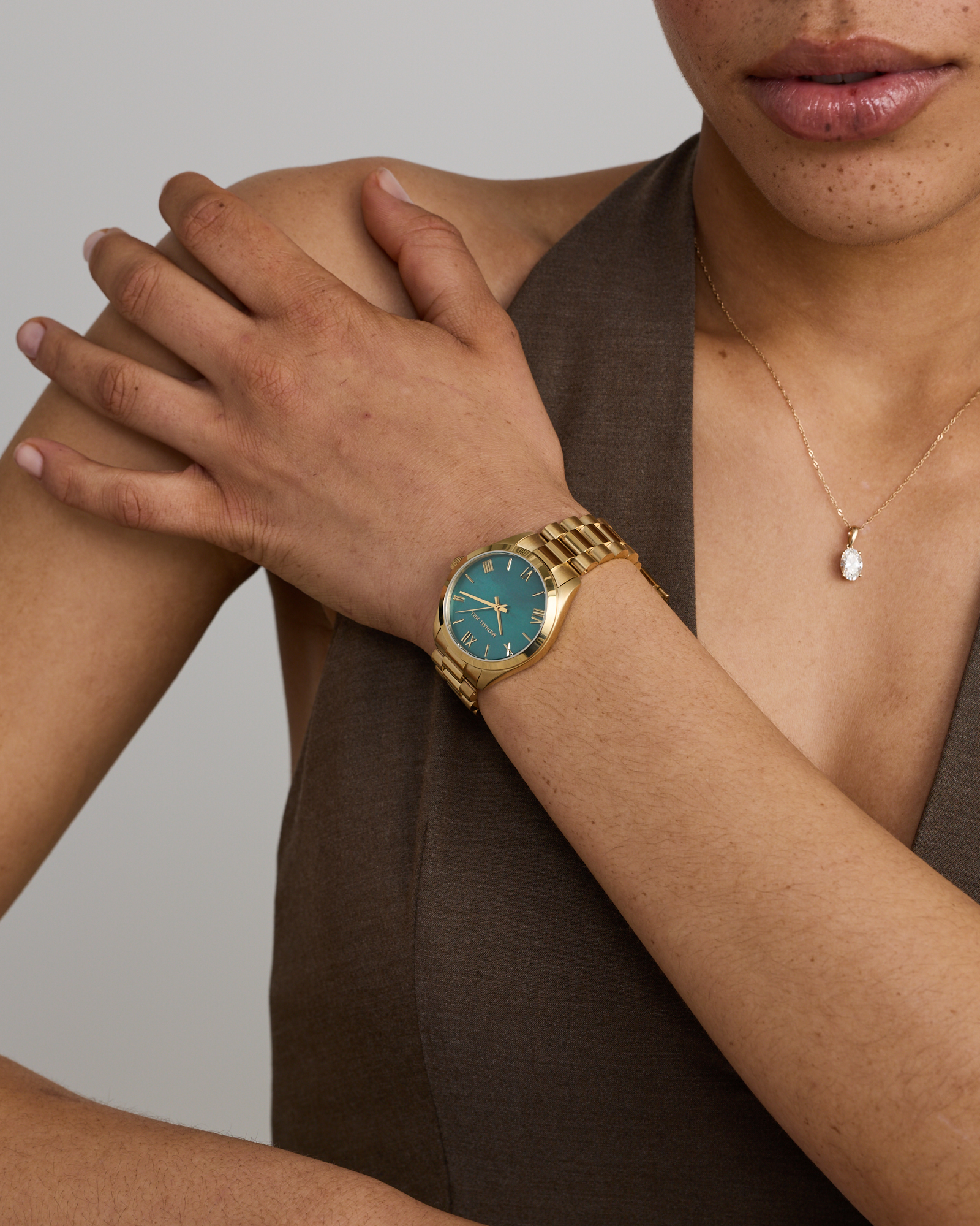 Ladies' 32.5mm Dress Watch in Gold-Tone Stainless Steel