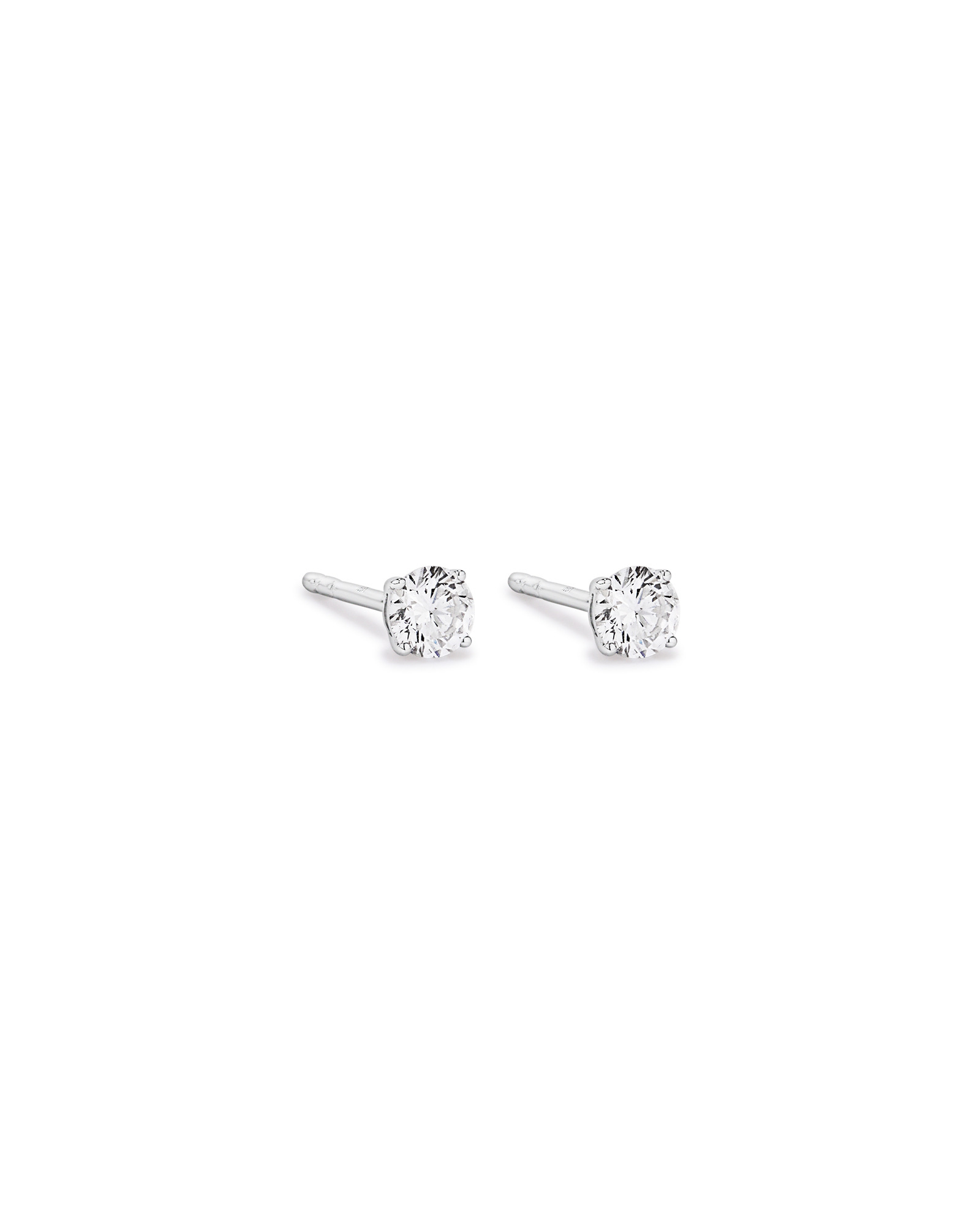 Solitaire Stud & Pendant  Box Set with 0.70 Carat TW of Laboratory-Grown Diamonds in Sterling Silver