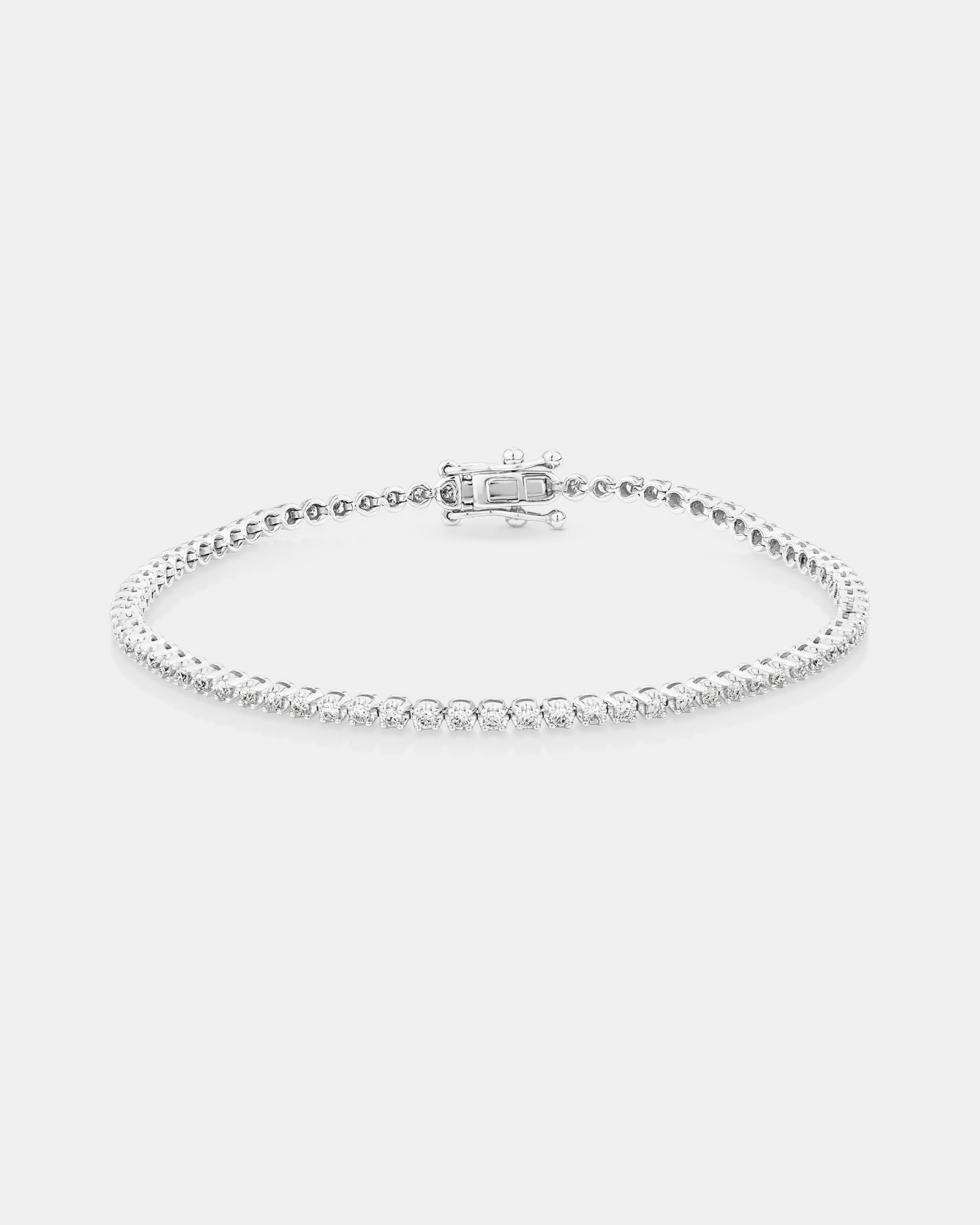 0.90 Carat TW Laboratory-Grown Diamond Tennis Bracelet 10kt Yellow Gold