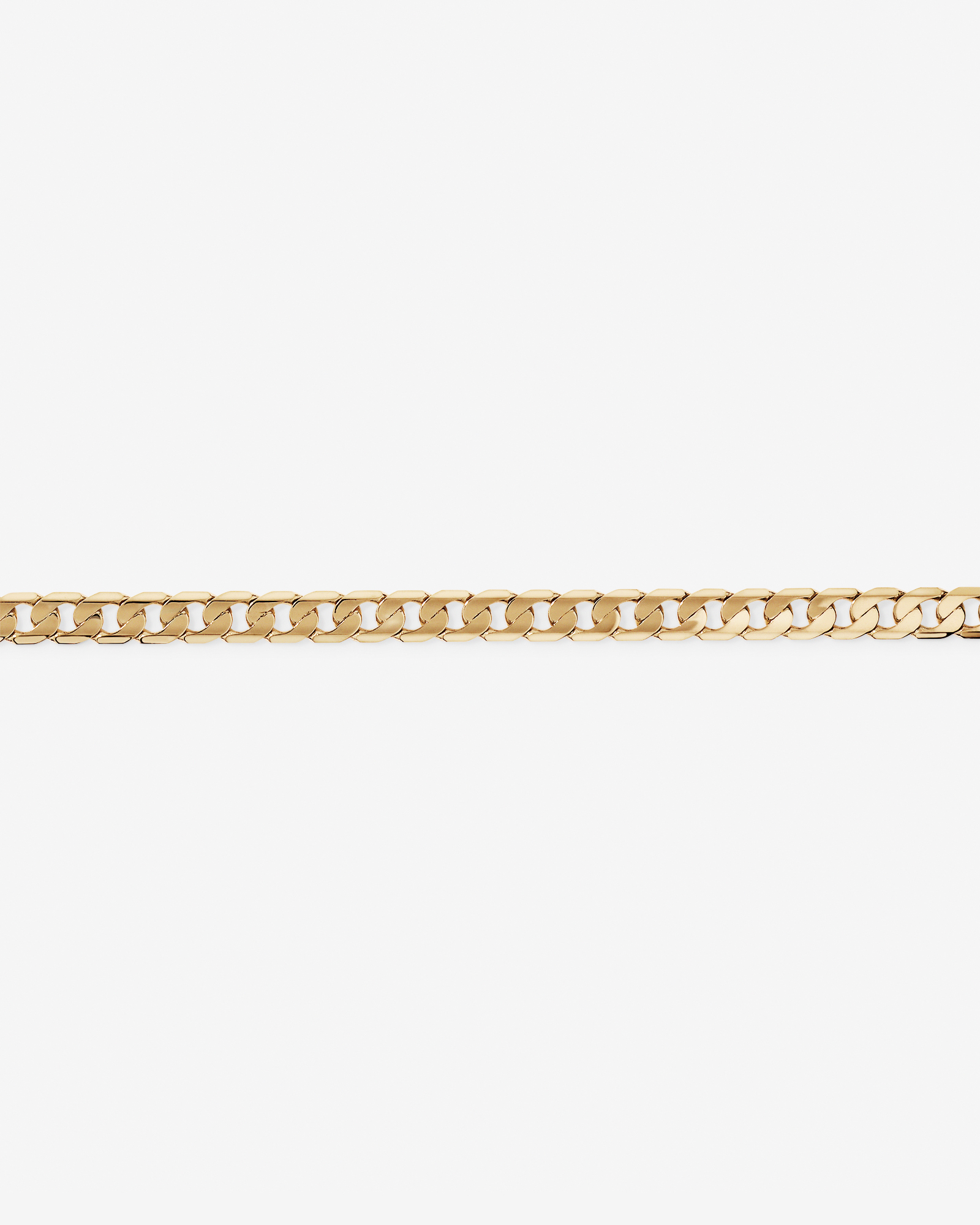 17cm (22") 6mm-6.5mm Width Curb Bracelet in 10kt Yellow Gold