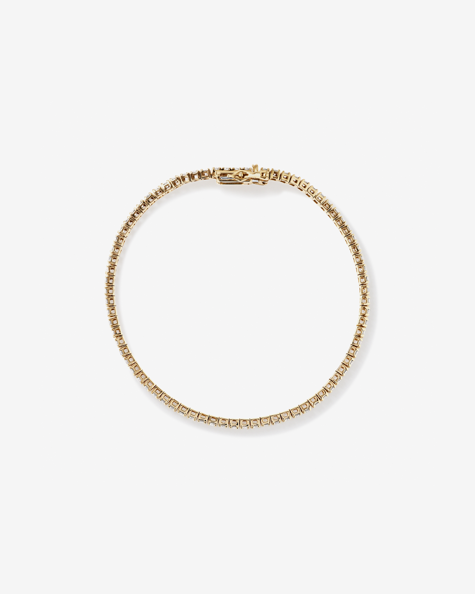 Bracelet de Tennis de 2,46 Carat TW en Diamant en Or Jaune 10kt