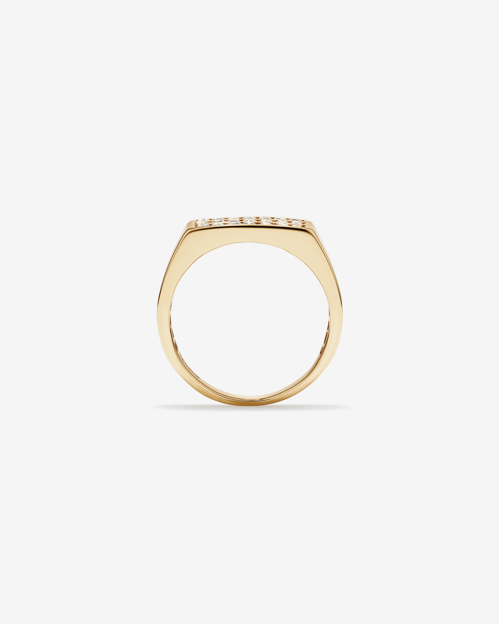 Men's Channel Set Ring 10kt Yellow Gold With 1/2 Carat TW of Diamonds