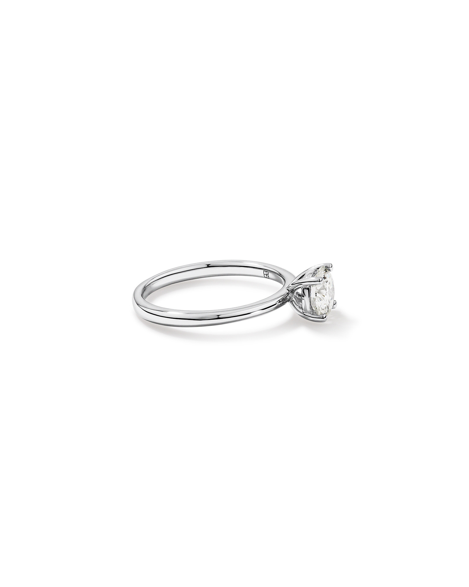 Carat TW Round Brilliant Solitaire Ring 18kt White Gold