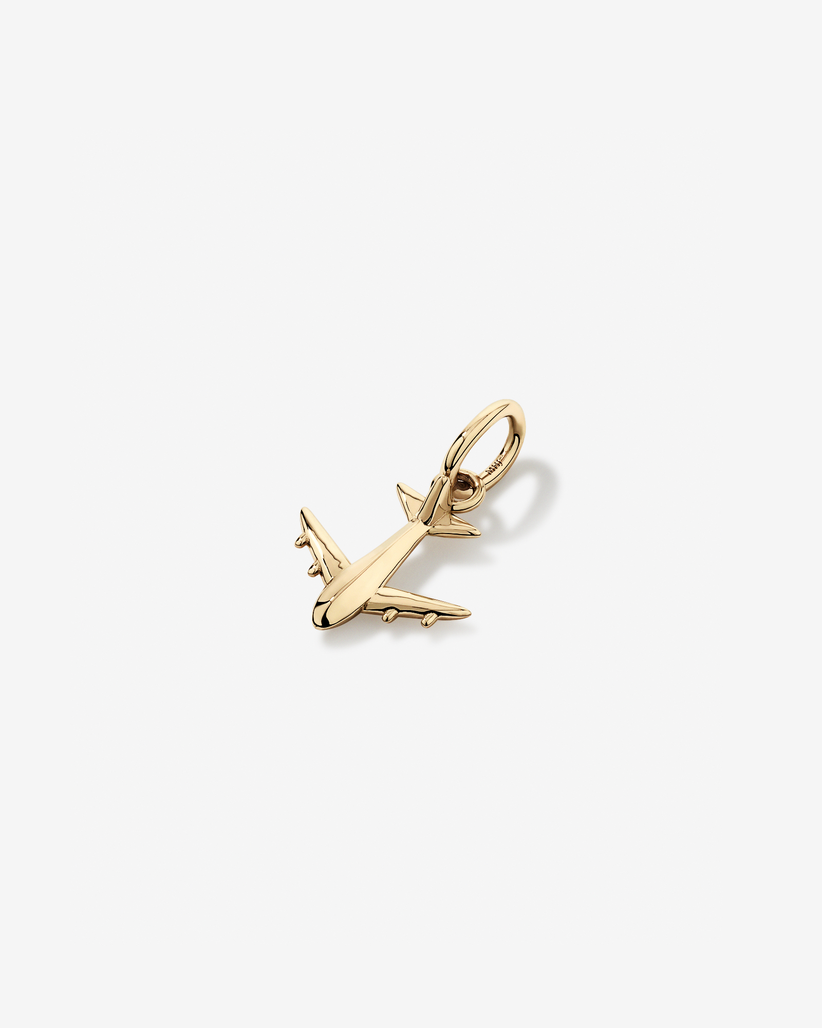 Airplane Pendant in 10kt Yellow Gold