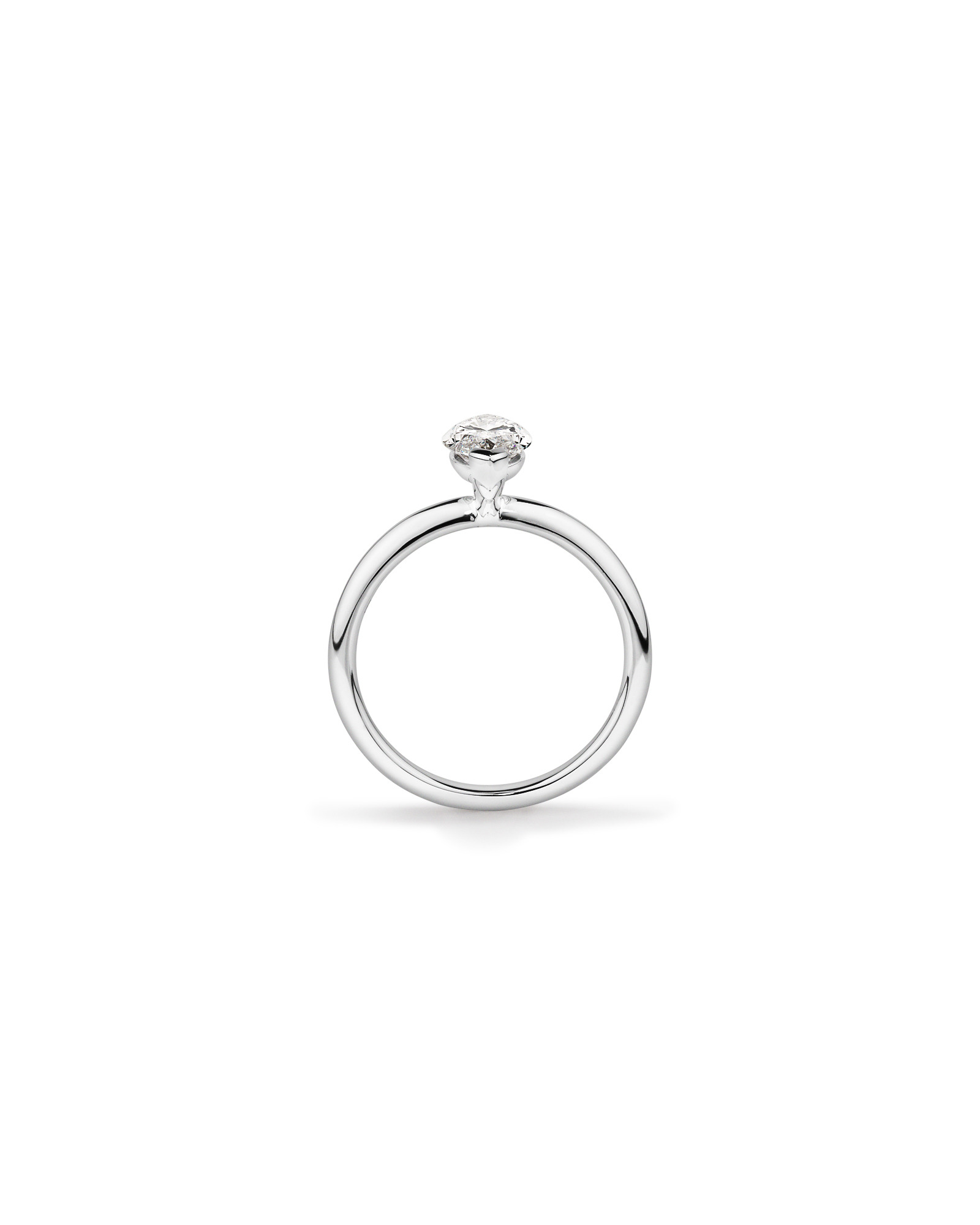 1.25 Carat TW Marquise Laboratory-Grown Diamond Solitaire Engagement Ring 14kt Gold