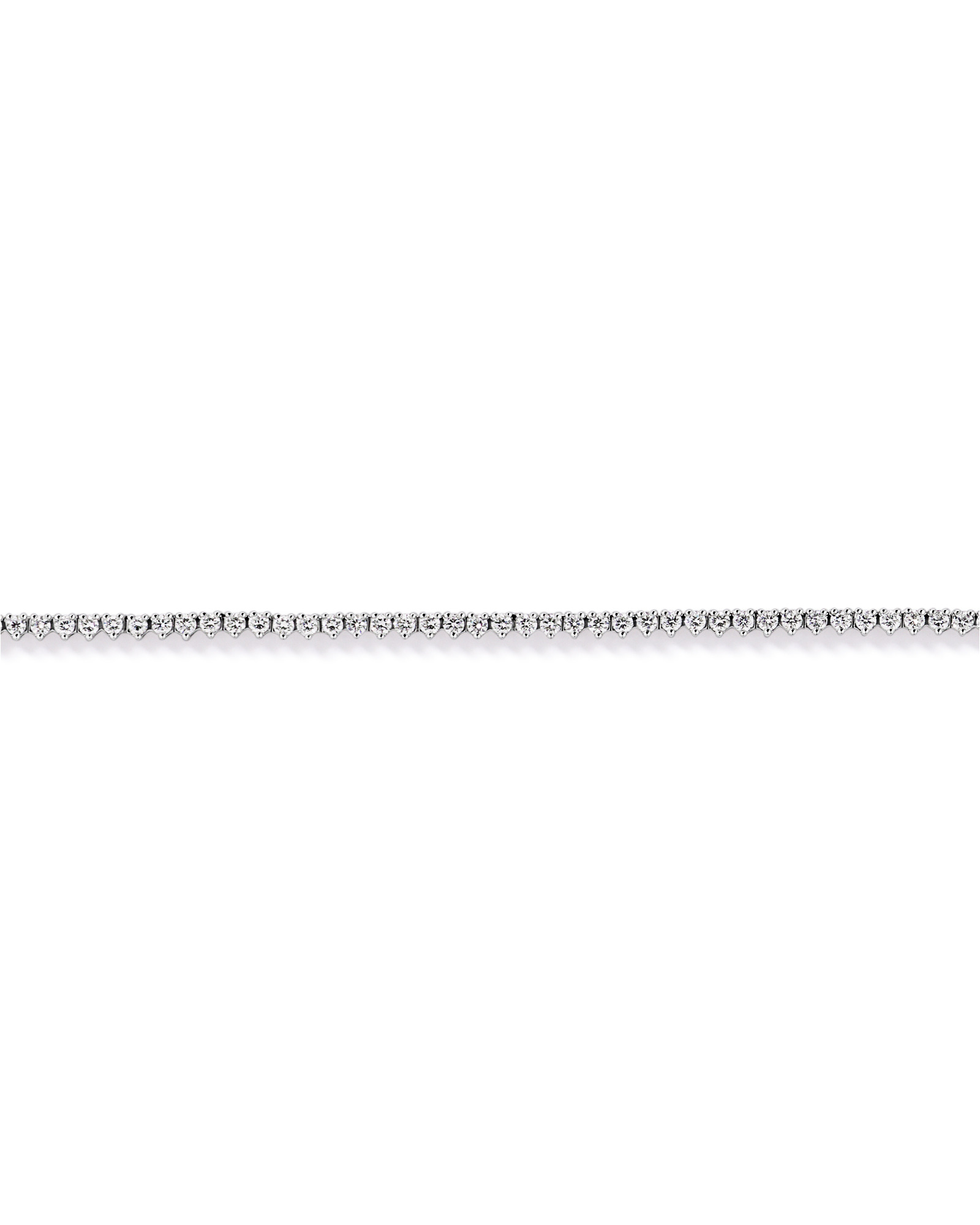 3.00TW Lab Diamond Tennis Necklace in Silver
