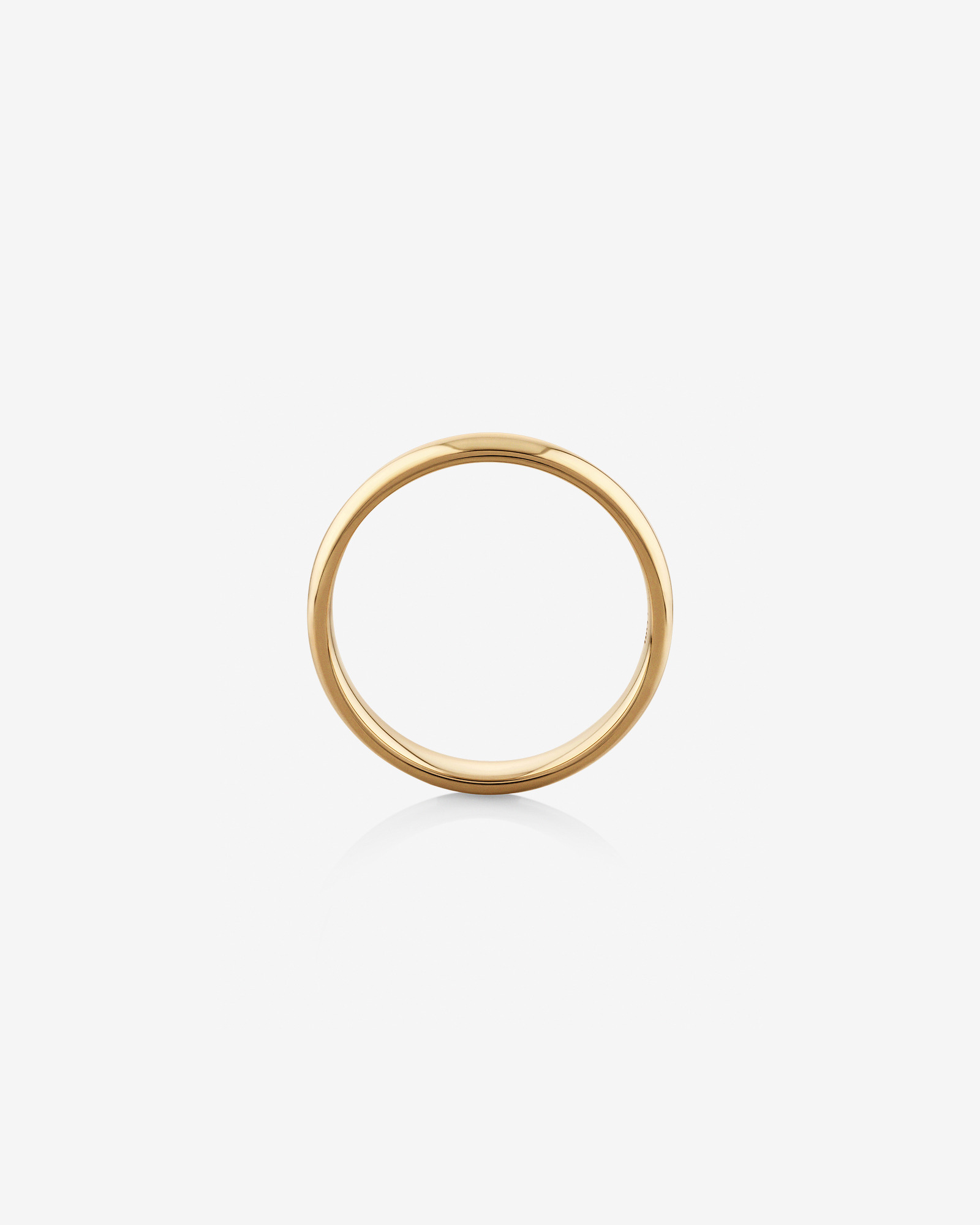 5mm High Domed Wedding Band in 10kt Yellow Gold