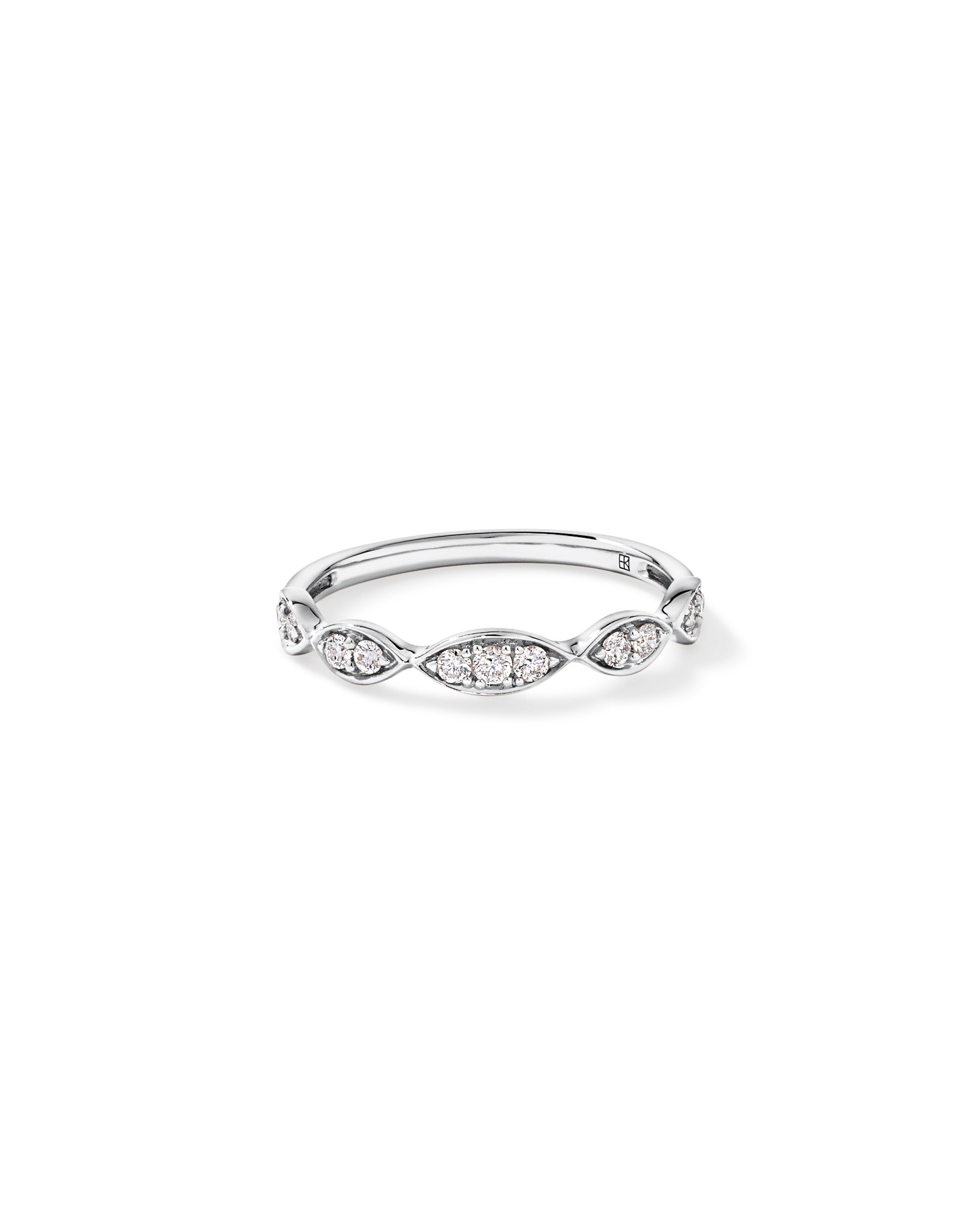 0.20TW Diamond Twist Wedding Band 14kt Gold