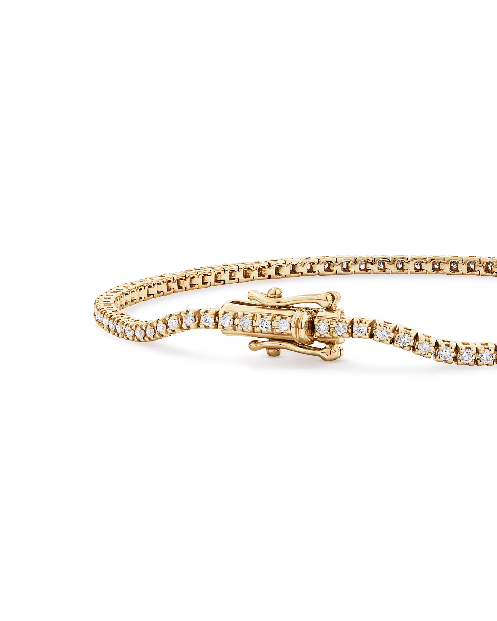 1.00 Carat TW Diamond Tennis Bracelet in 10kt Yellow Gold