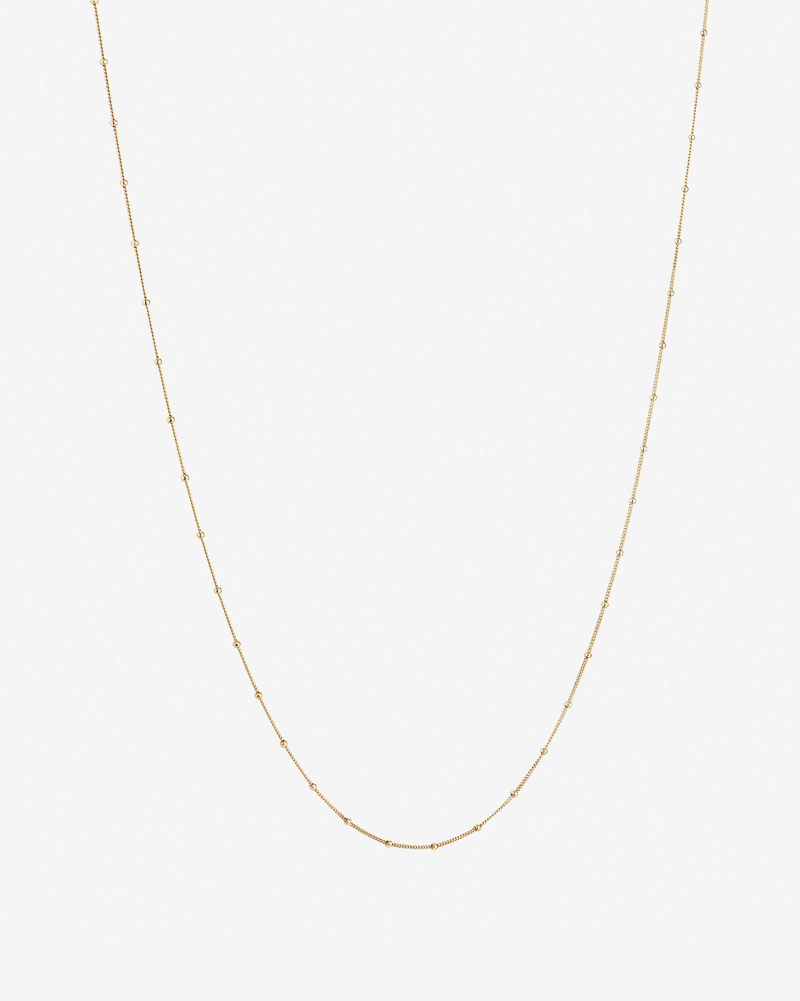 Chaîne boule et gourmette Station de 50 cm (20 po) en or jaune 10 carats