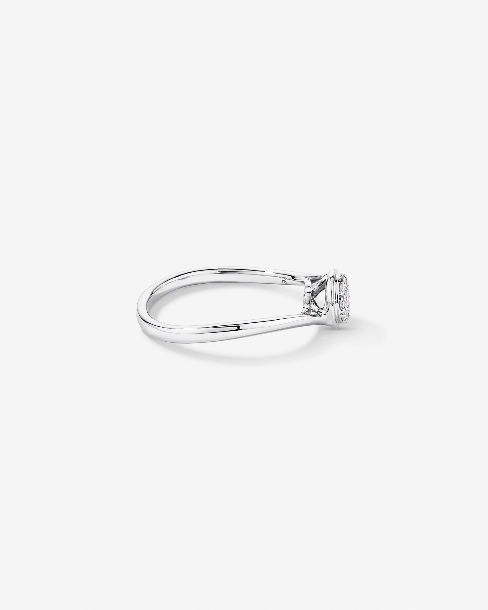 0.12 TW Diamond Promise Ring Sterling Silver