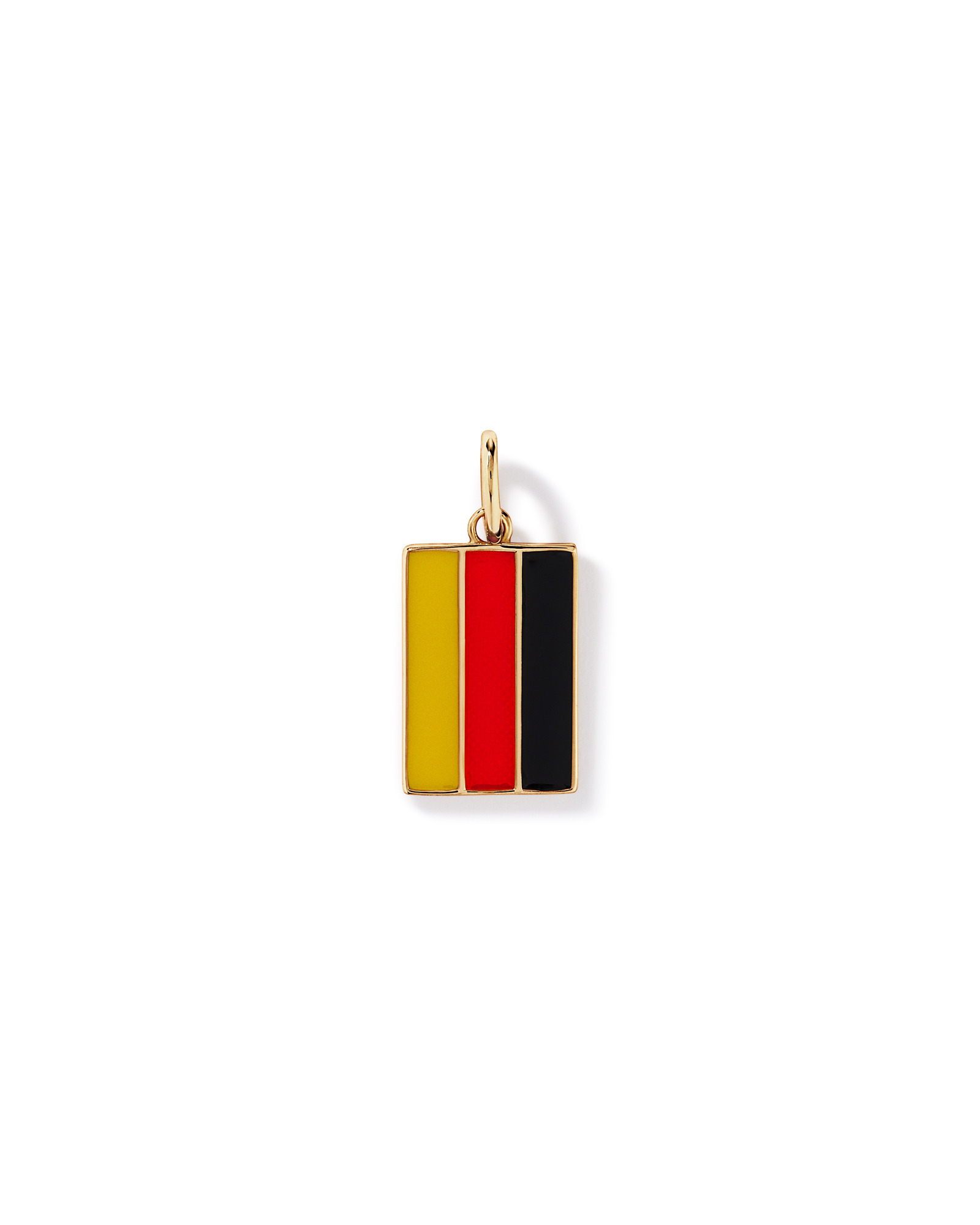 Pendentif du drapeau allemand en 18 Kt Vermeil