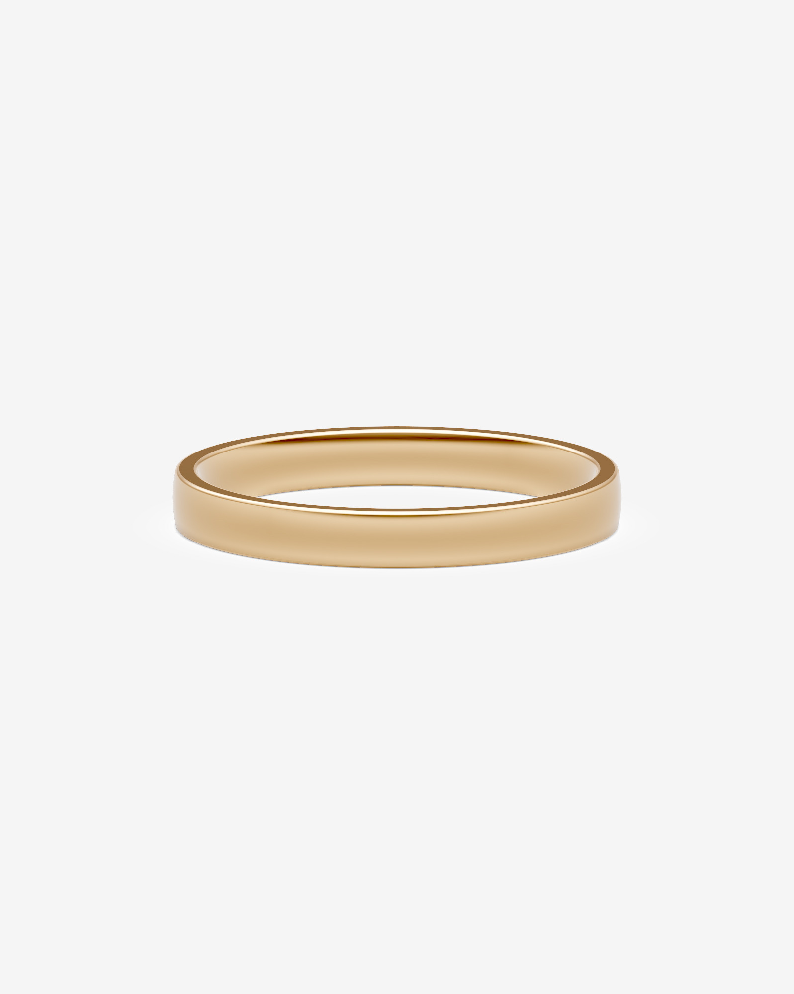 Half Round Wedding Band 10kt Yellow Gold