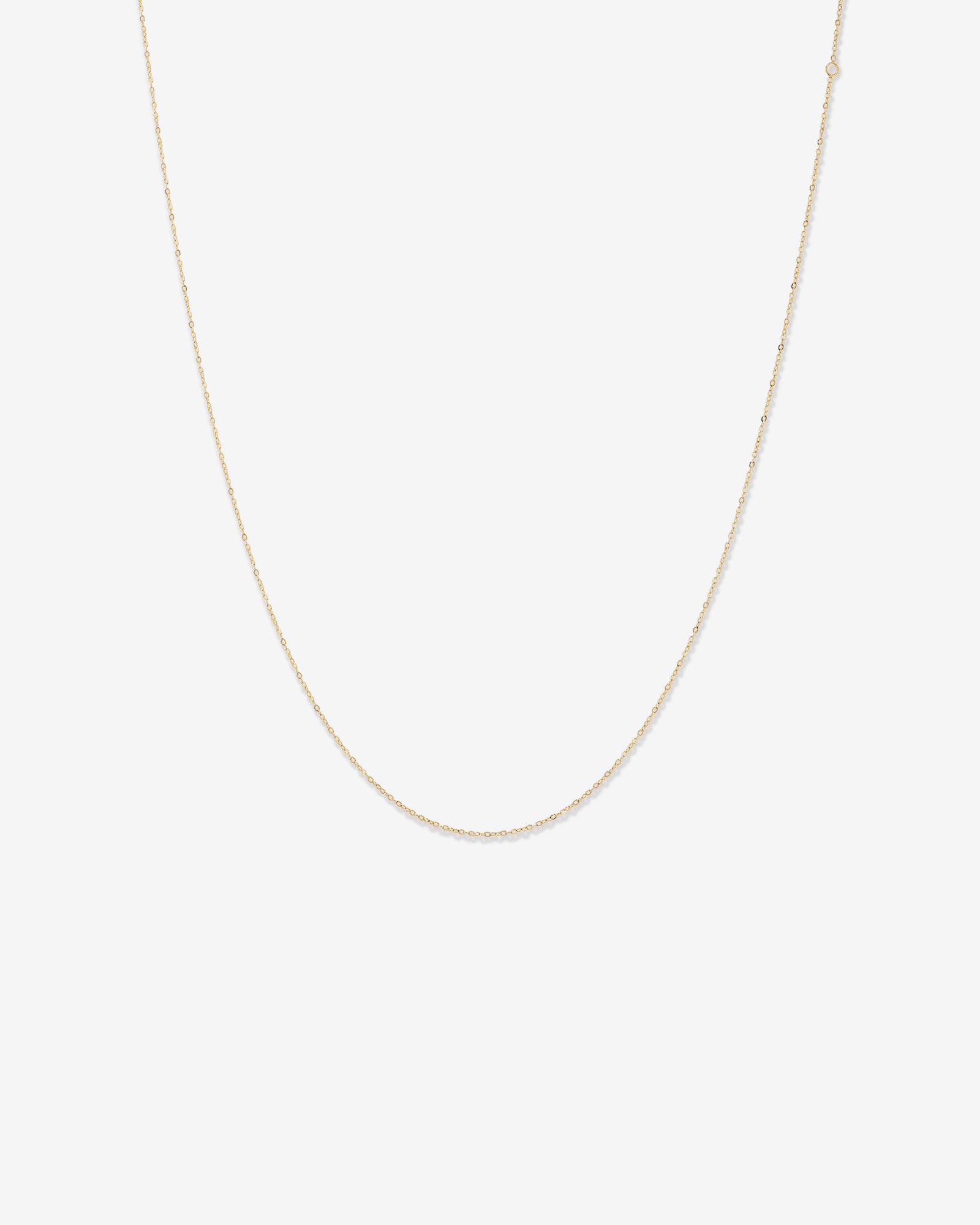 45cm (17") 0.95mm Width Solid Cable Chain In 10kt Yellow Gold