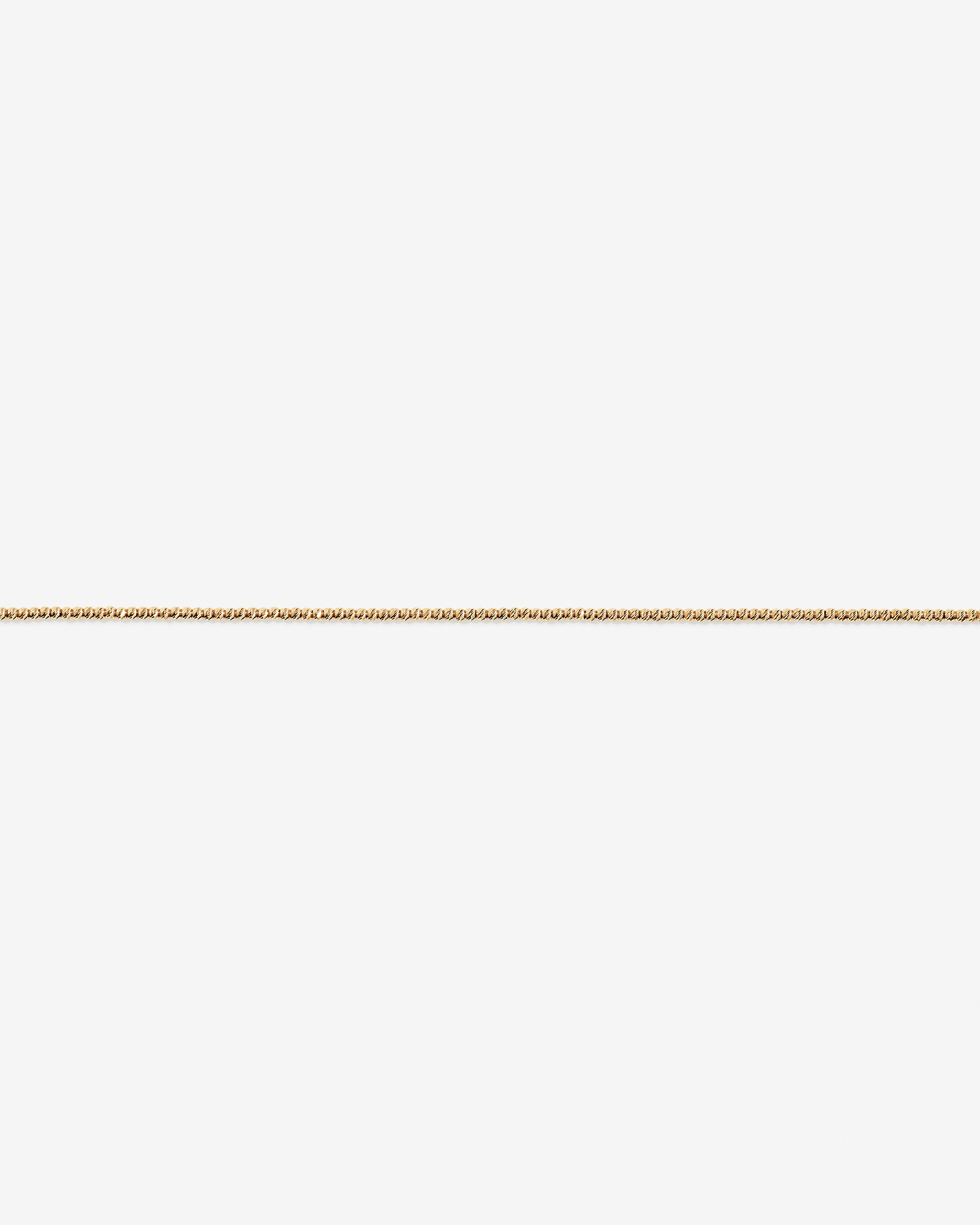 Chaîne à perles découpées diamon de 50 cm (20") de 1,5 mm de largeur en or jaune 10 carats