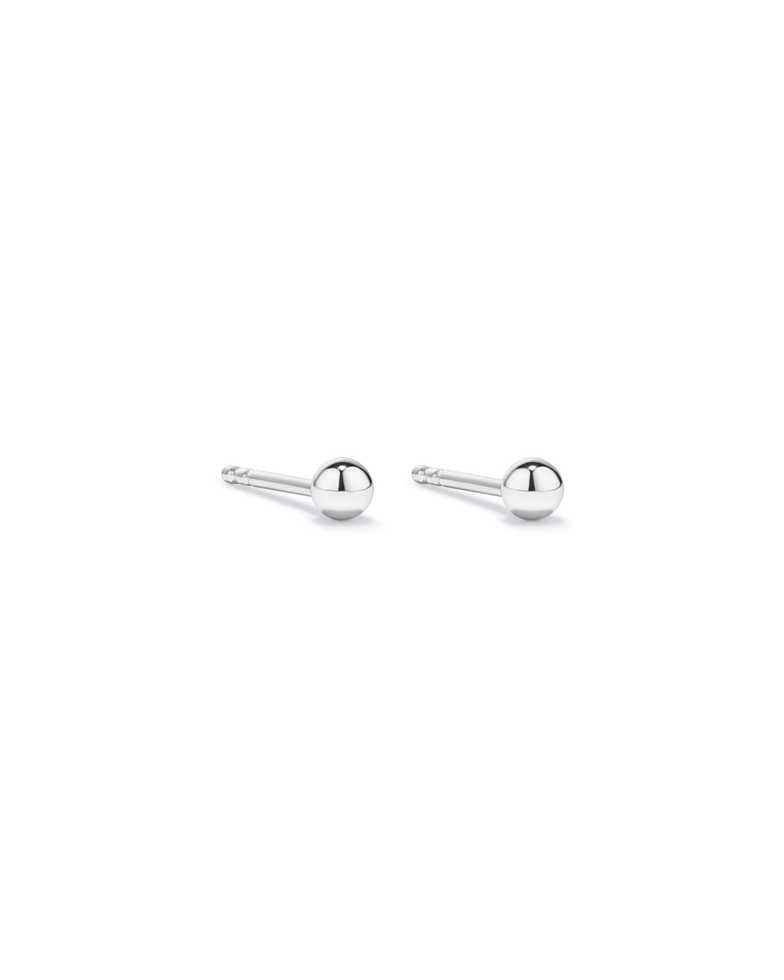 Boucles d’oreilles en boule de mm en argent sterling