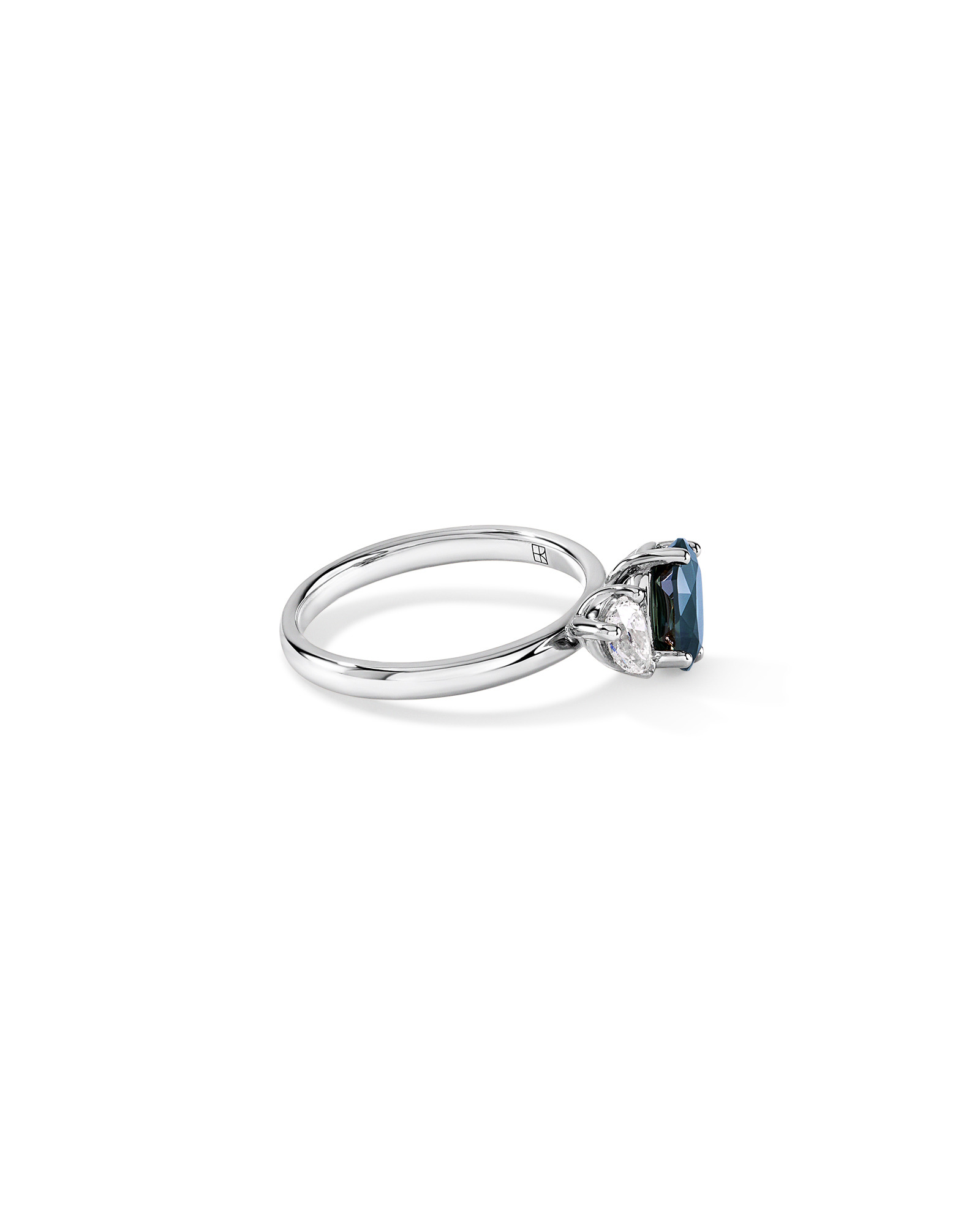 Australian Parti Sapphire & 0.30 Carat TW Diamond Toi Et Moi Ring 10kt Gold