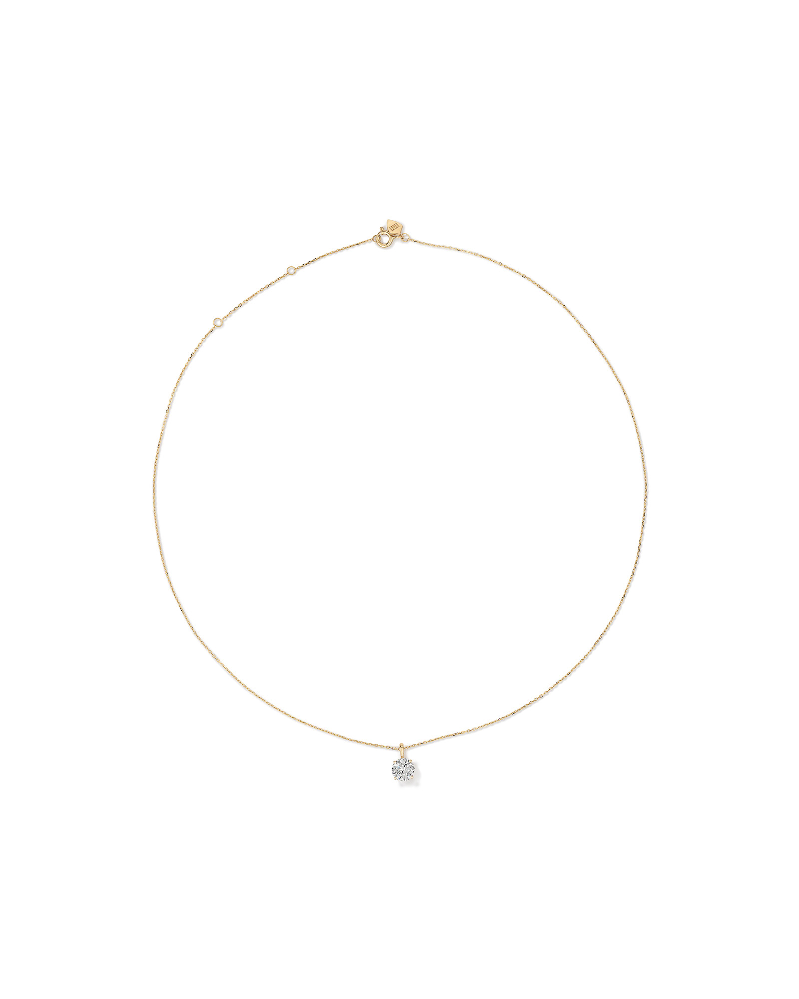 1.00 Carat TW Diamond Solitaire Pendant in 18kt Yellow Gold