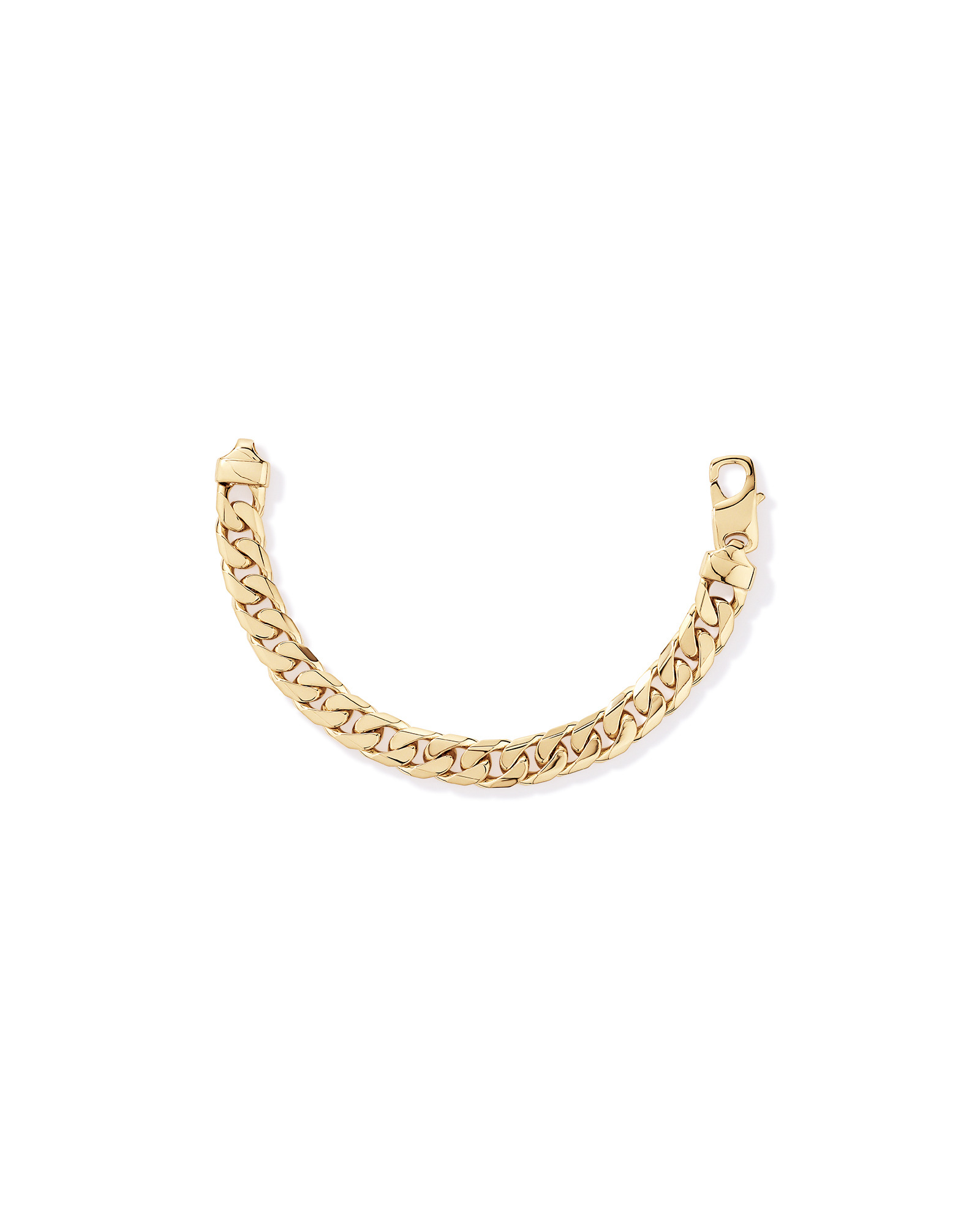 21cm (9") 11mm Curb Bracelet in 18kt Vermeil