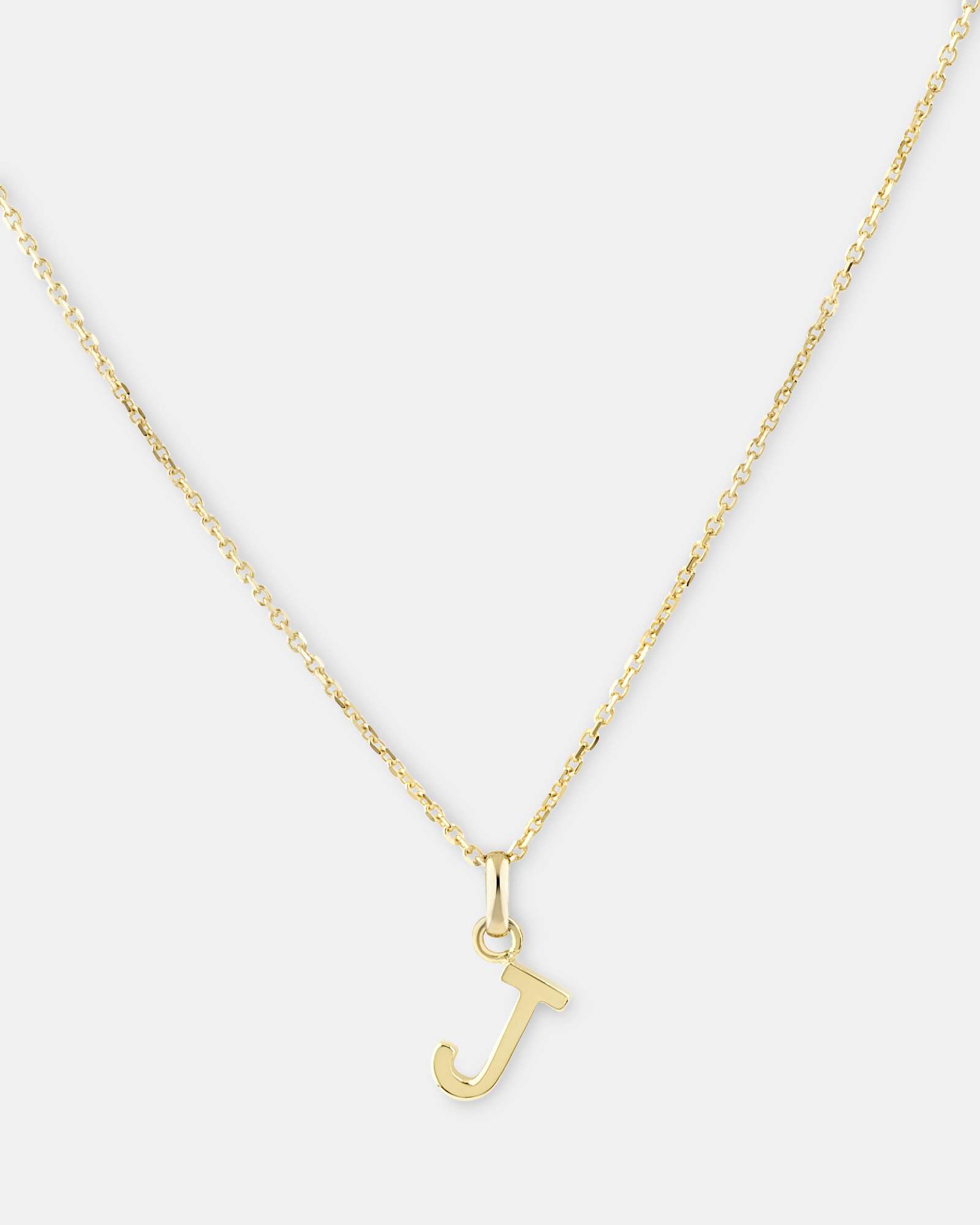 J Initial Pendant in 10kt Yellow Gold