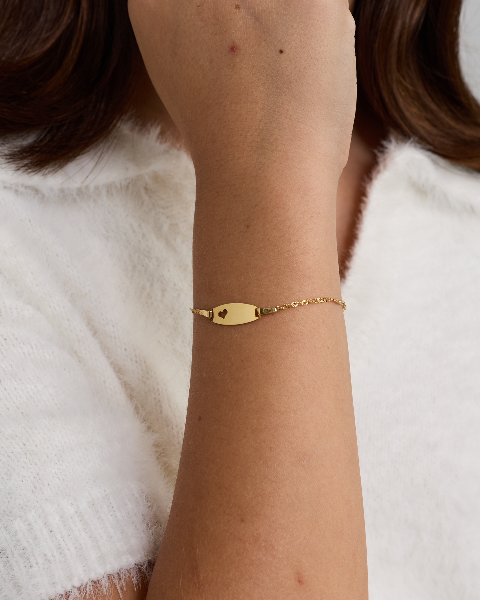 14cm (5.5") Baby Identity Bracelet in 10kt Yellow Gold