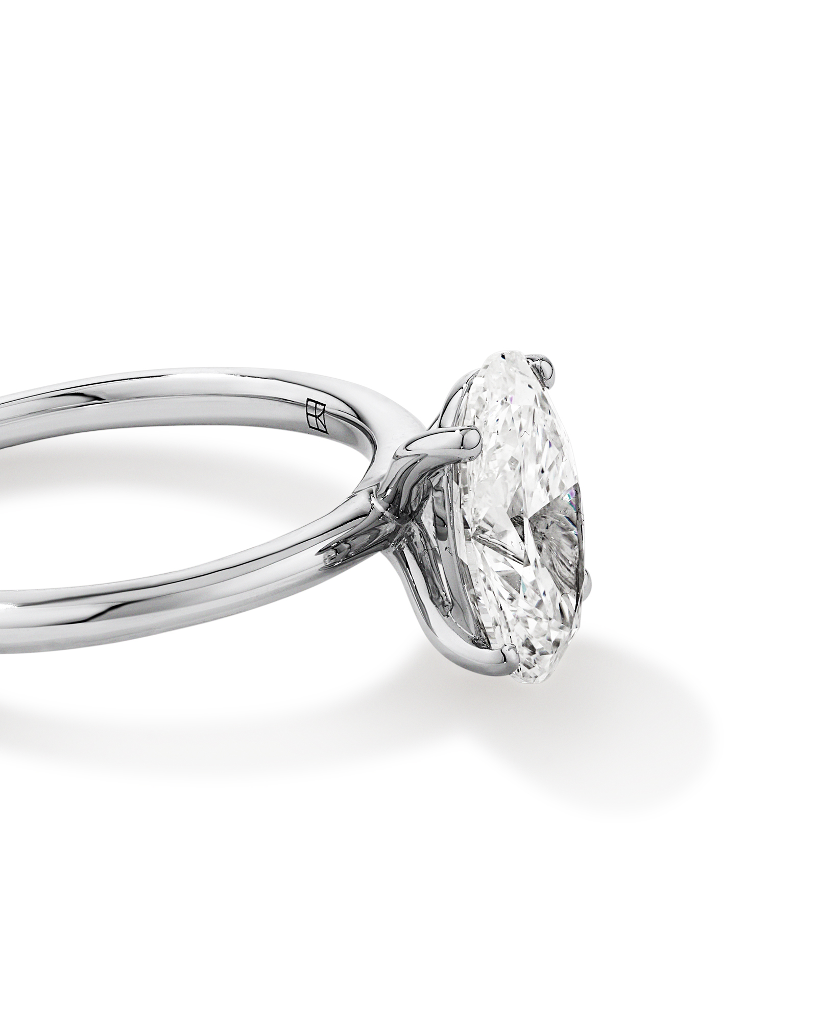 2 Carat TW Oval Laboratory-Grown Diamond Solitaire Engagement Ring 14kt White Gold