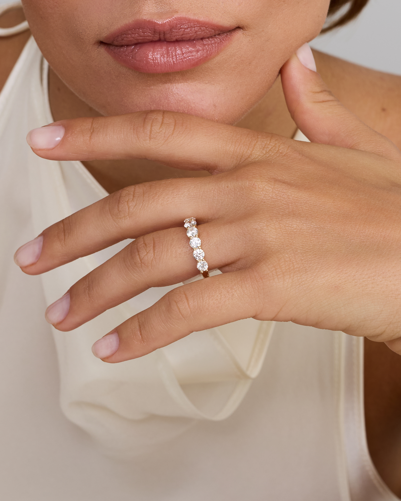 2.00 Carat TW Round Brilliant Laboratory-Grown Diamond Wedding Ring 14kt Gold