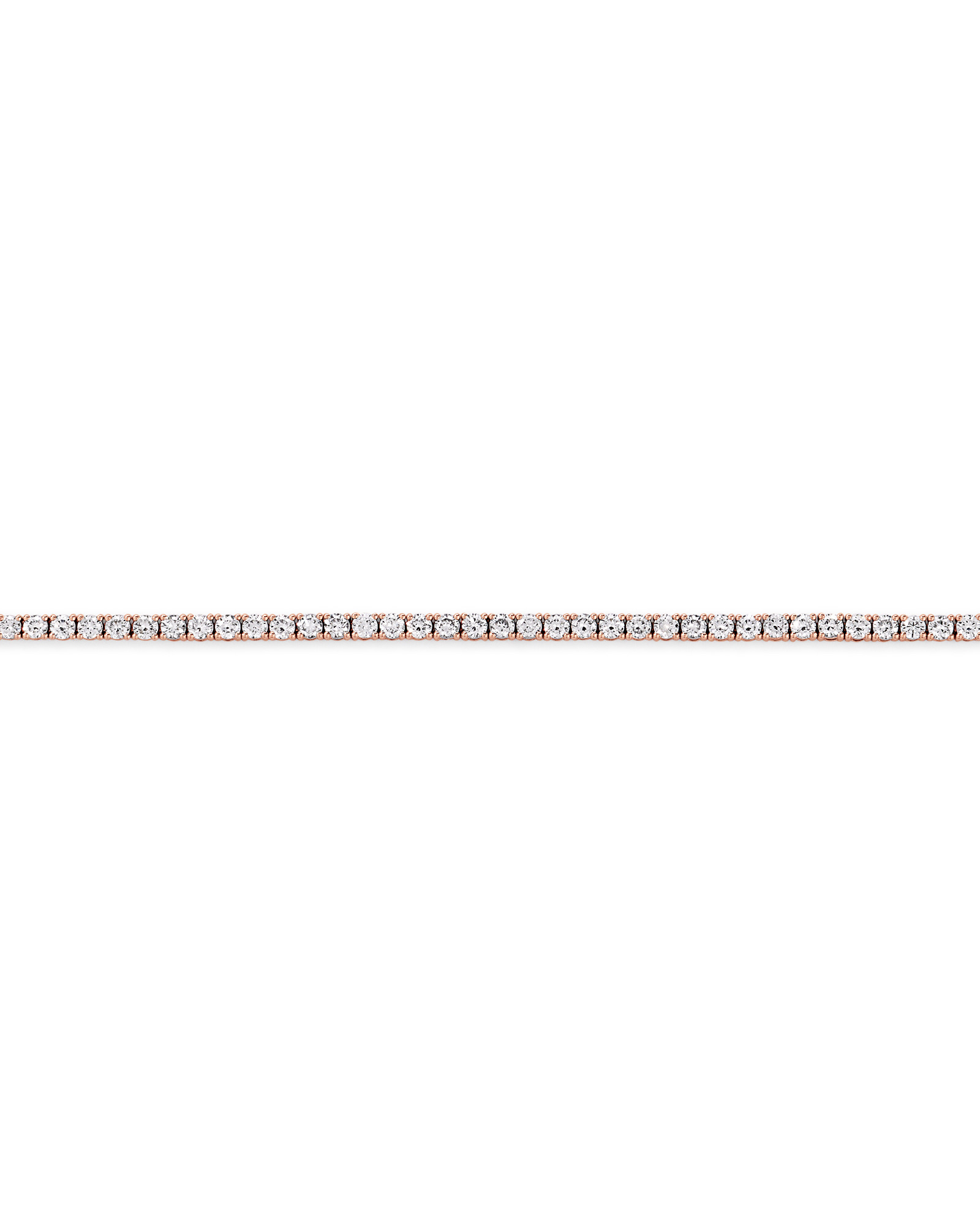 Carat TW Laboratory-Grown Diamond Tennis Bracelet in 10kt Rose Gold
