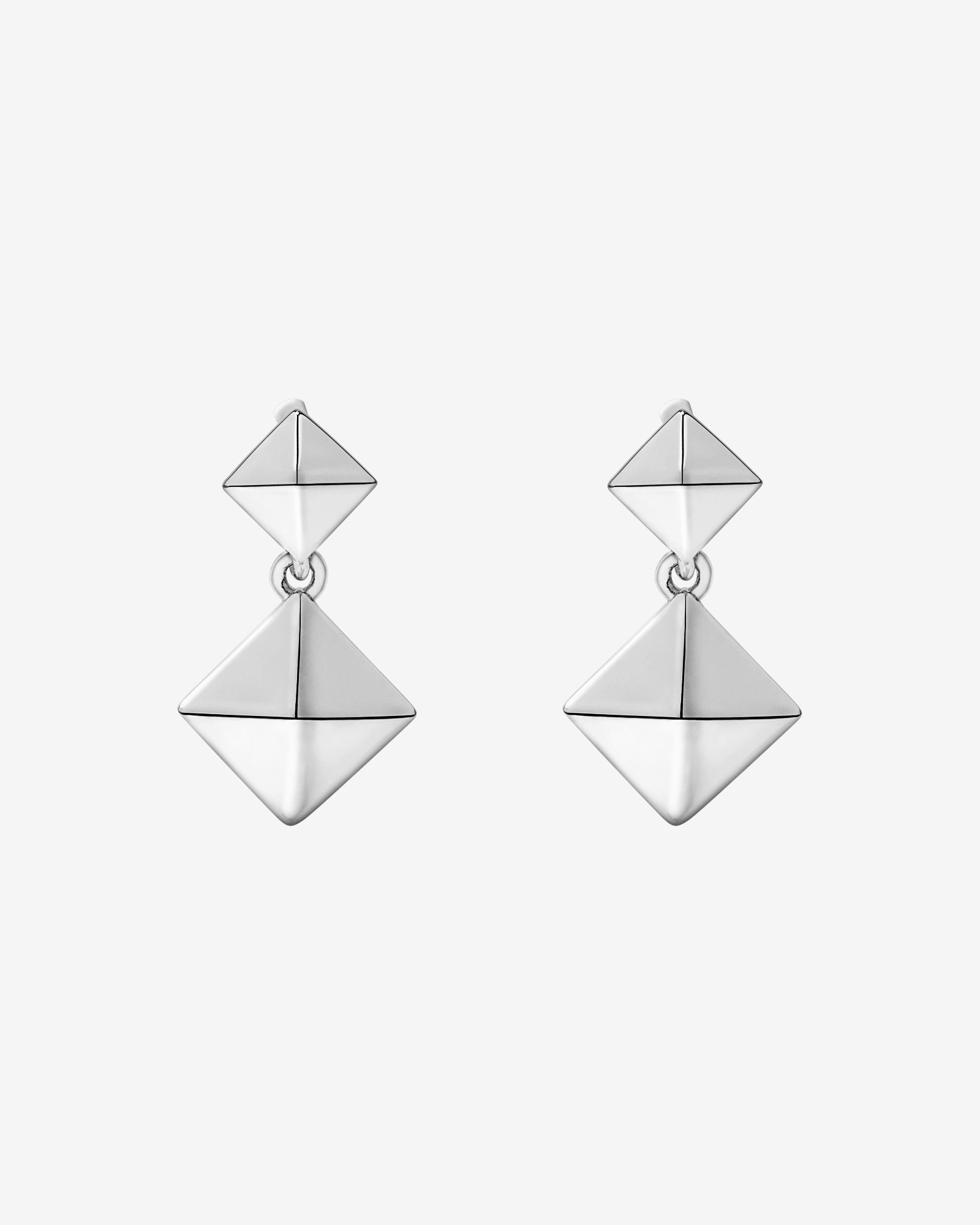 Boucles d’Oreilles Pendantes Signature Connect en Argent Sterling
