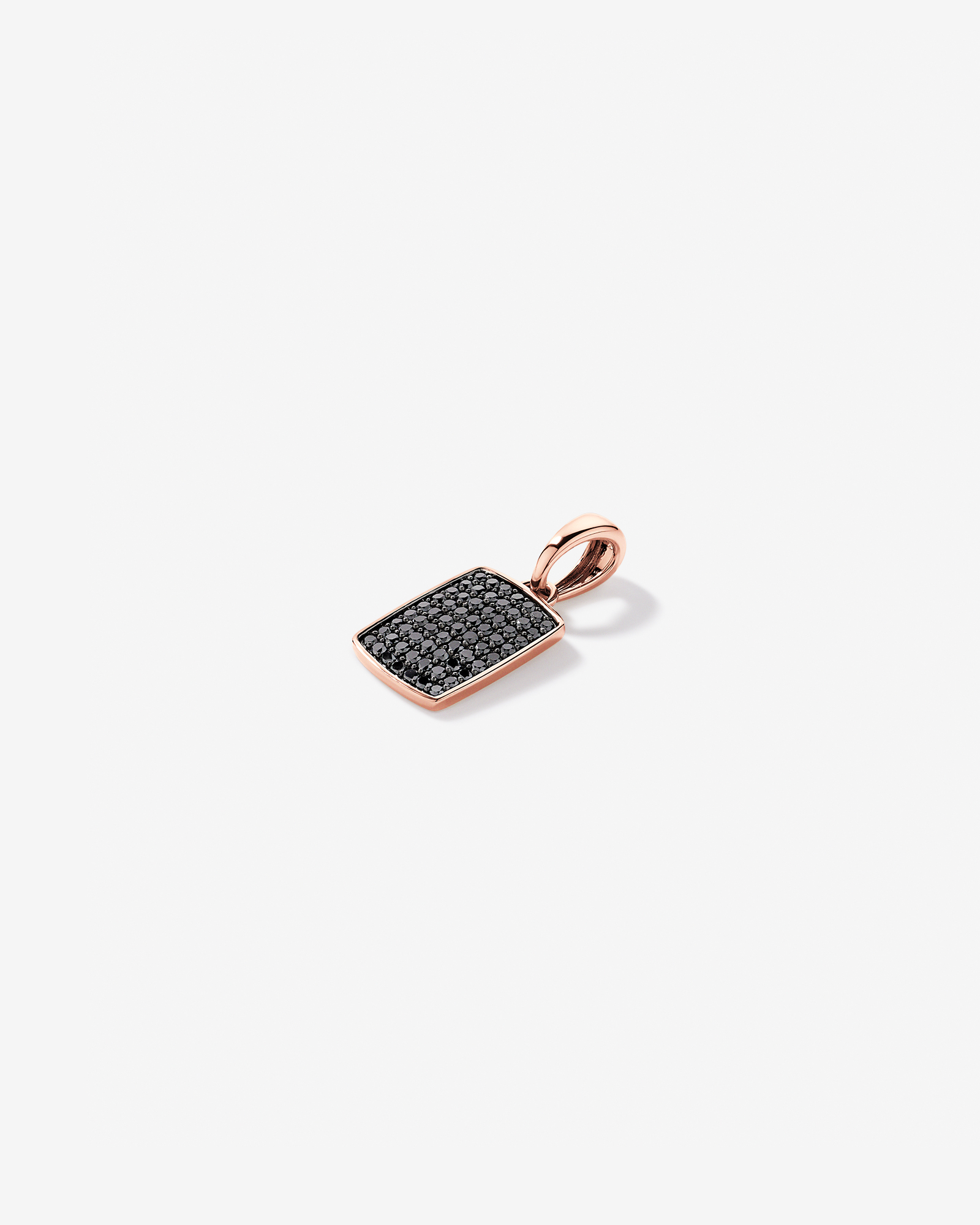 1.00 Carat TW Black Diamond Pendant in 10kt Rose Gold