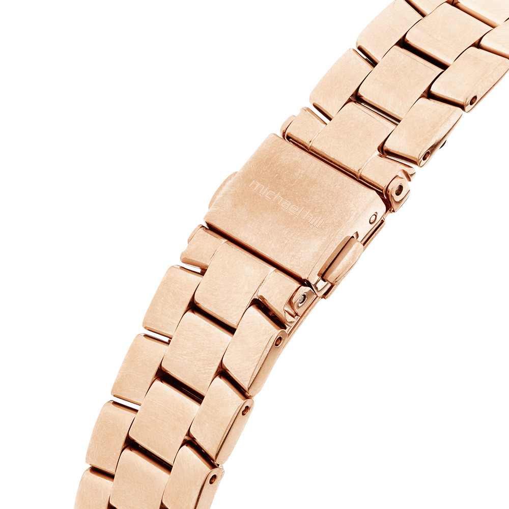 Montre en acier inoxydable rose pour femme