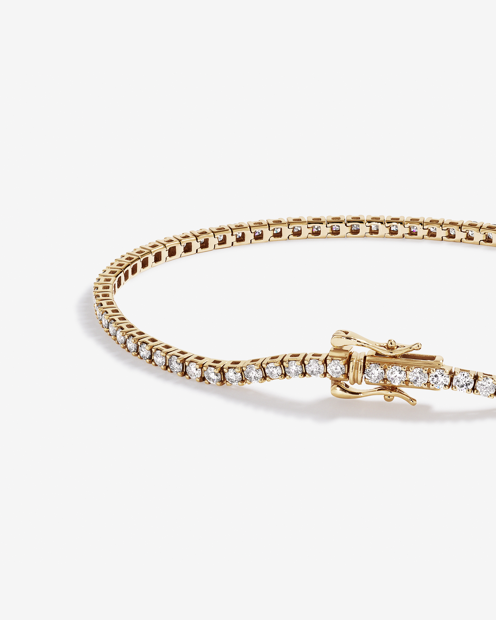 Bracelet de Tennis de 2,46 Carat TW en Diamant en Or Jaune 10kt