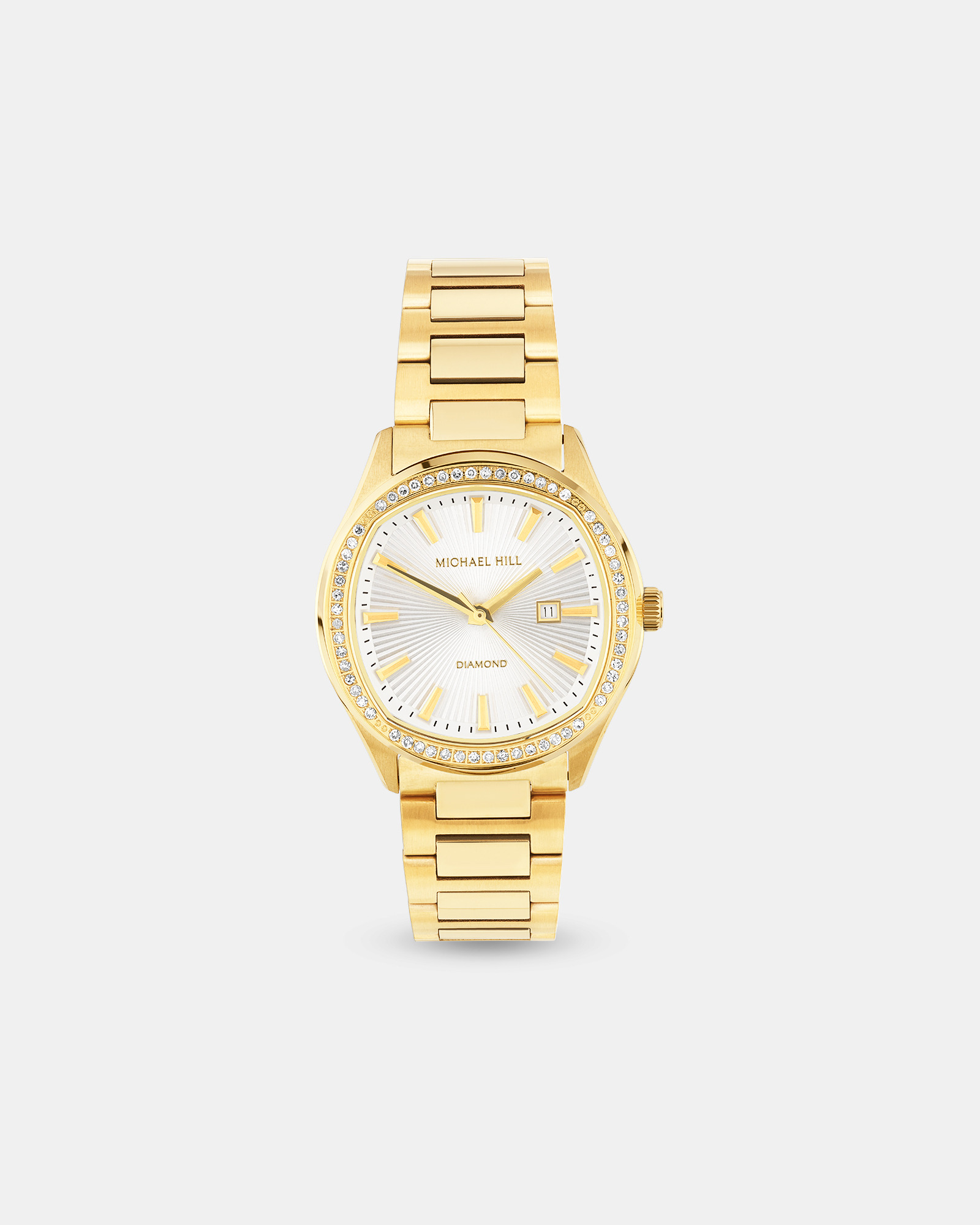 Montre Quartz Pour Femmes De 0,40 Carat Tw Diamant En Acier Inoxydable Ton Or Jaune