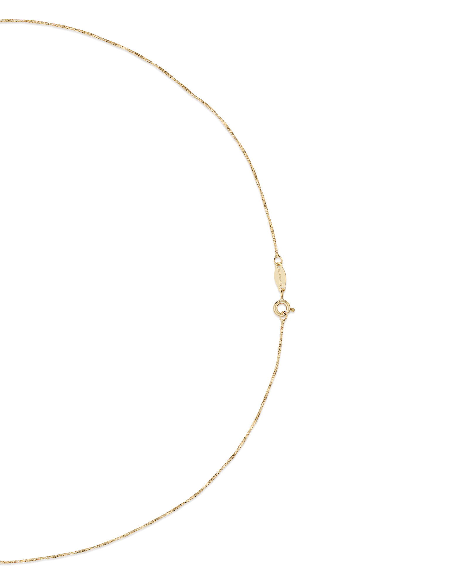 50cm (20") 0.66mm Width Box Chain in 10kt Yellow Gold