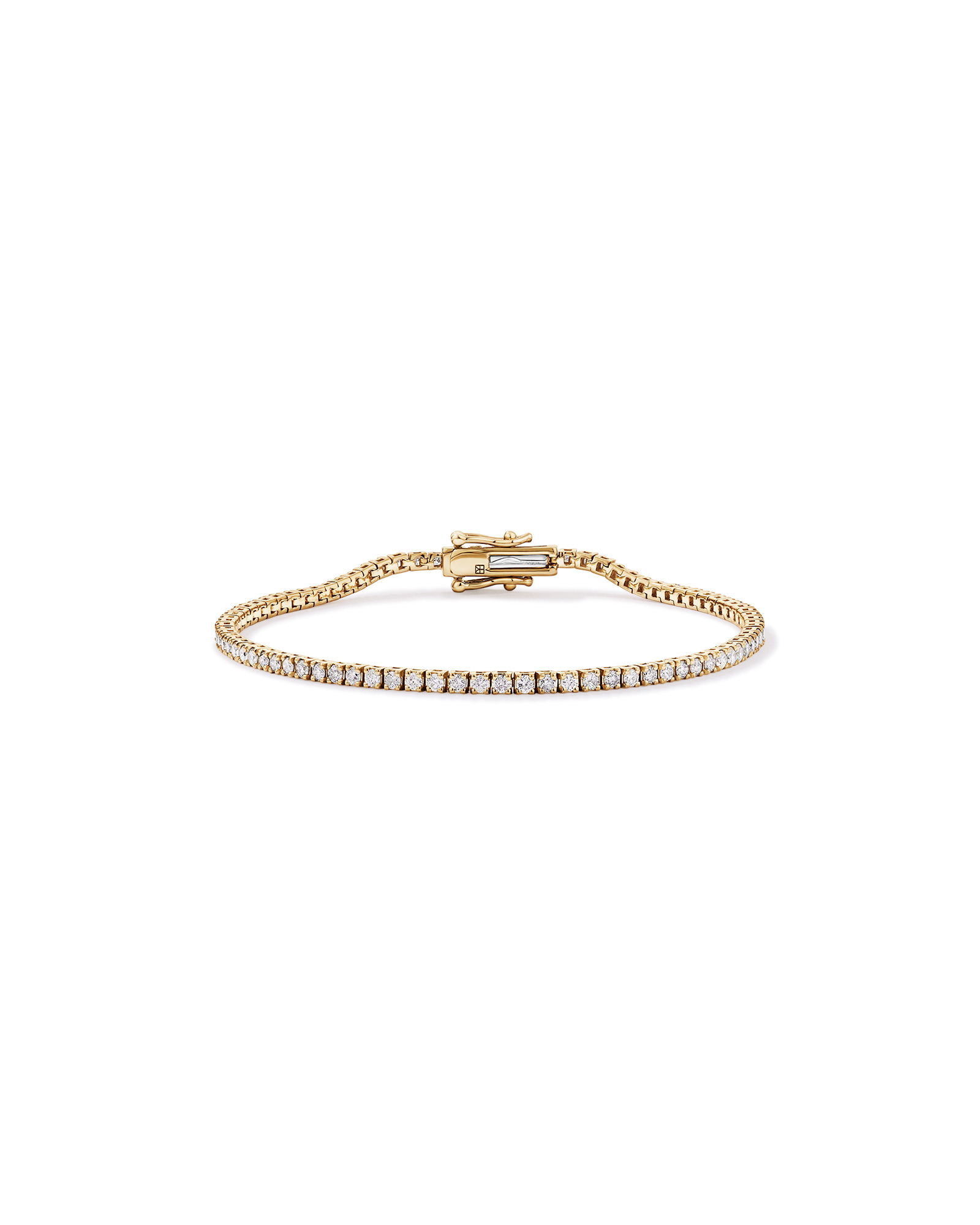 2.00 Carat TW Tennis Bracelet in 10kt Yellow Gold
