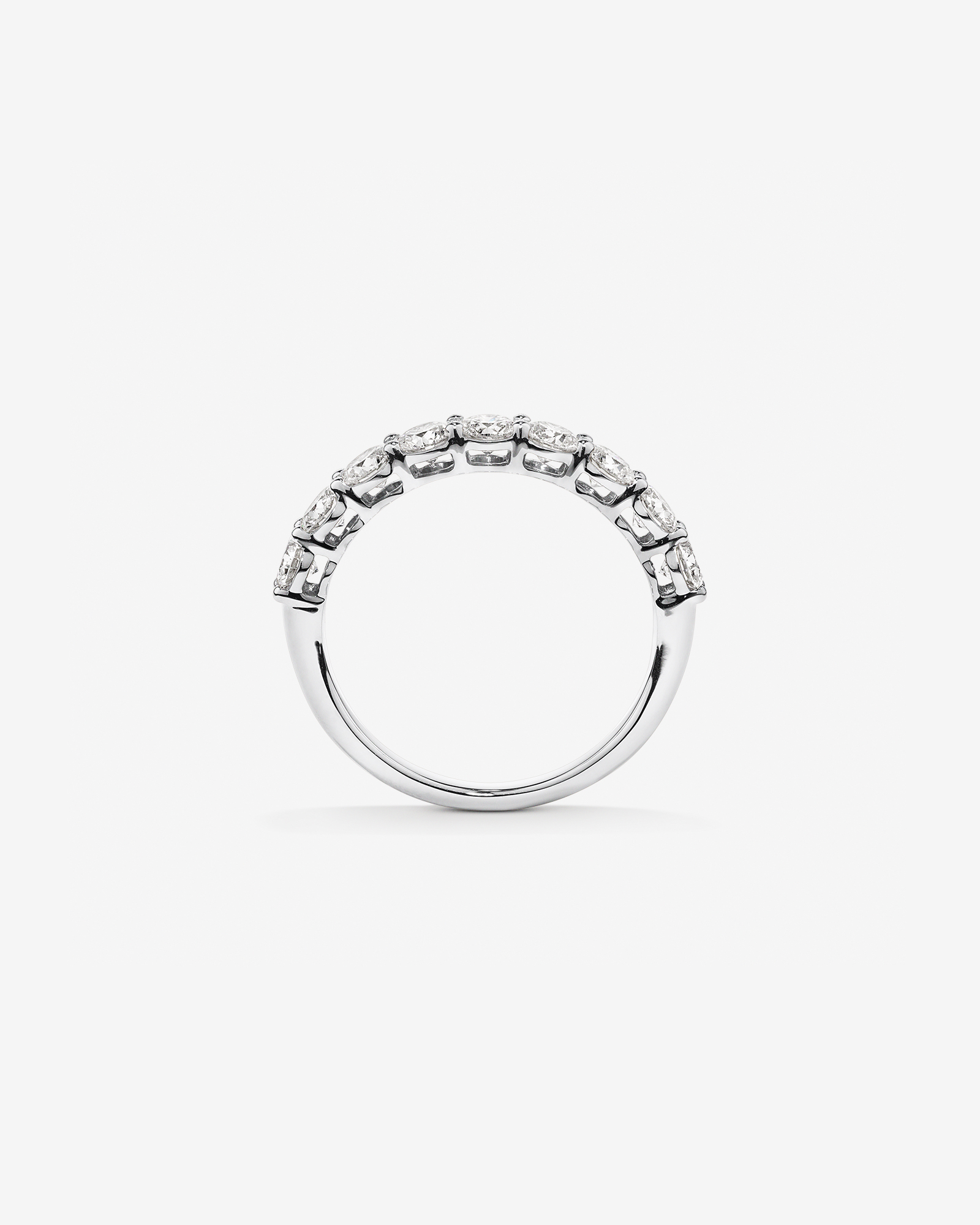 1.30 Carat TW Round Brilliant Laboratory-Grown Diamond Wedding Ring 14kt White Gold