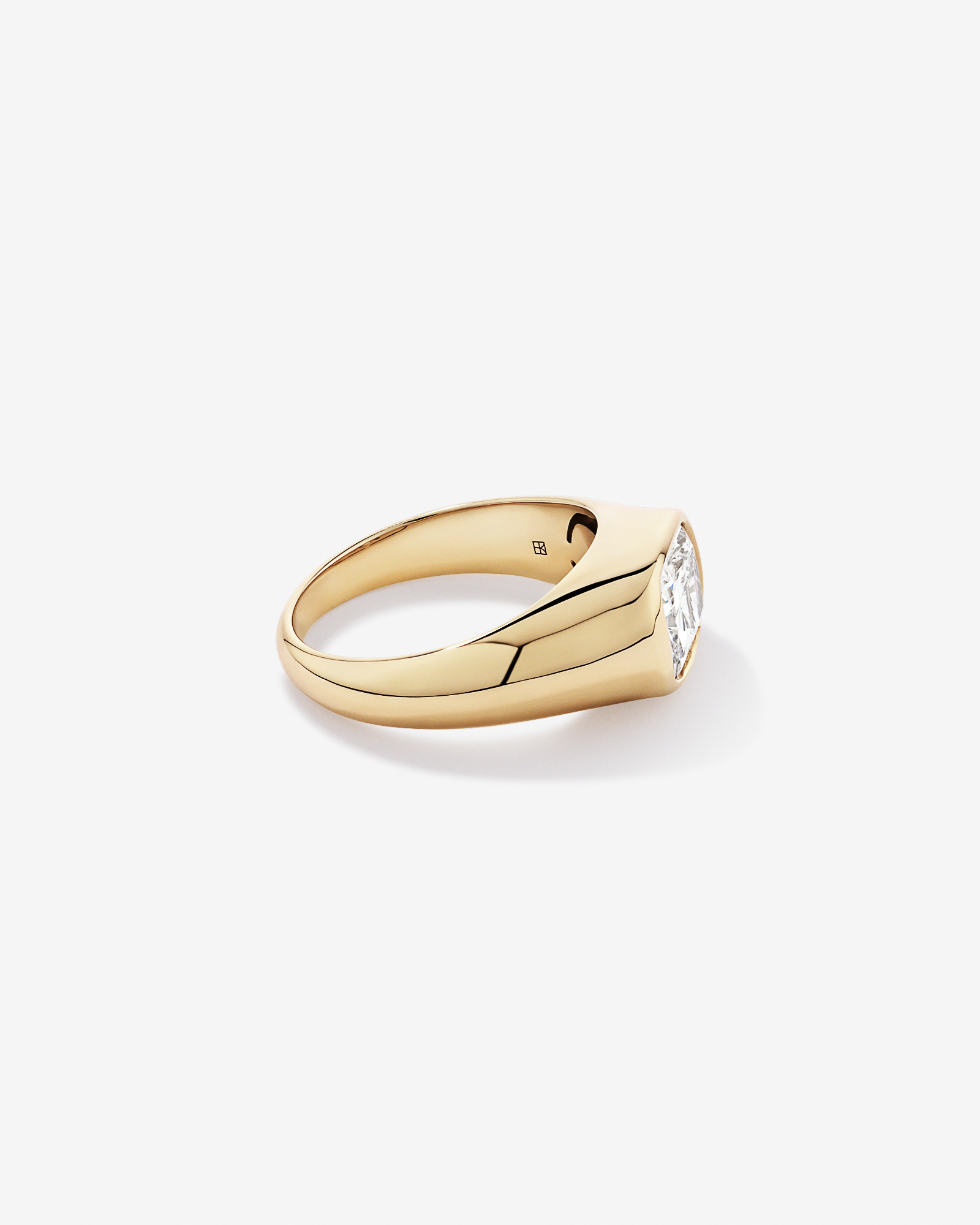 2.00TW Elongated Cushion Laboratory-Grown Diamond Ring 14kt Yellow Gold