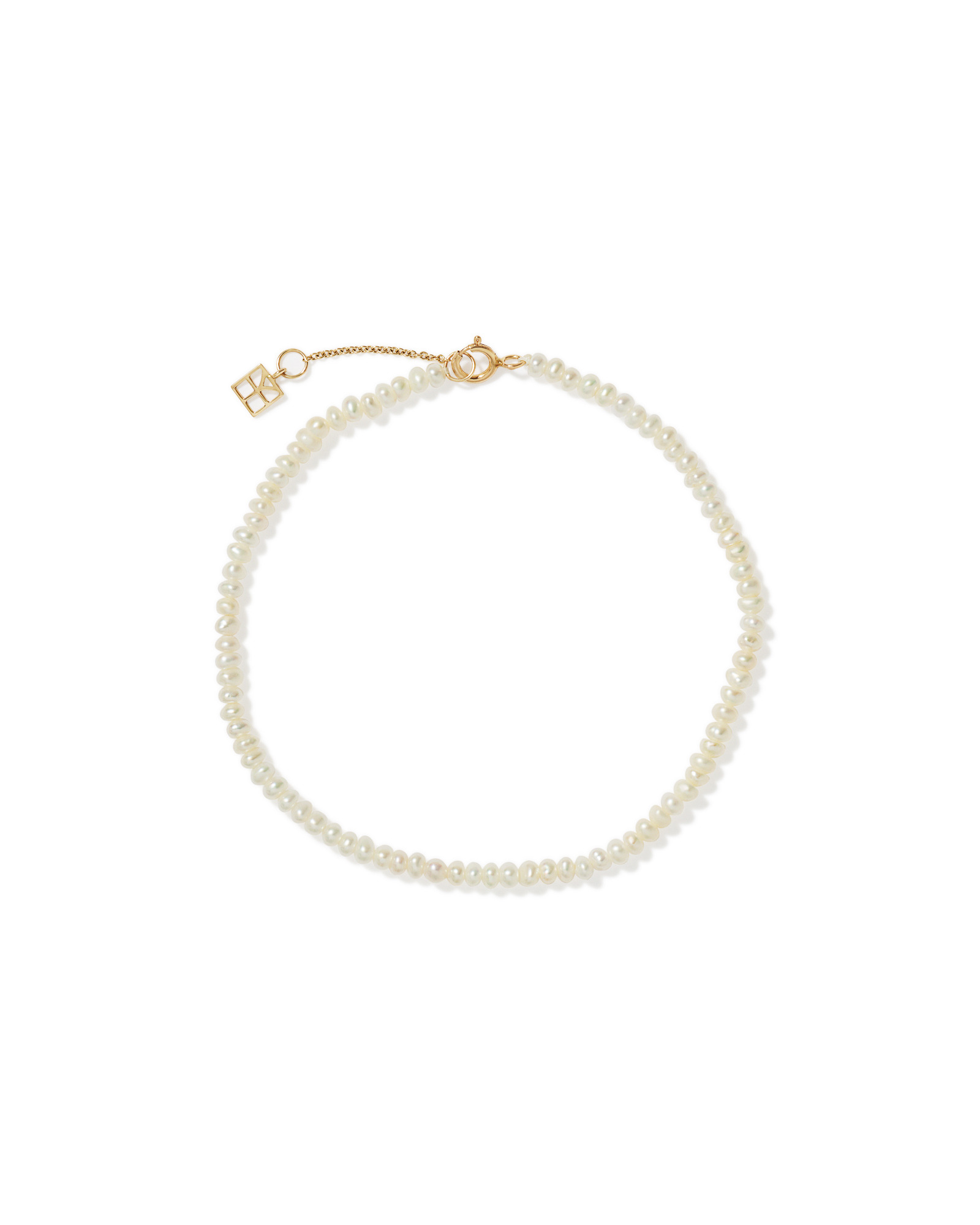 Micro Cultured Freshwater Pearl Bracelet in 10kt Yellow Gold