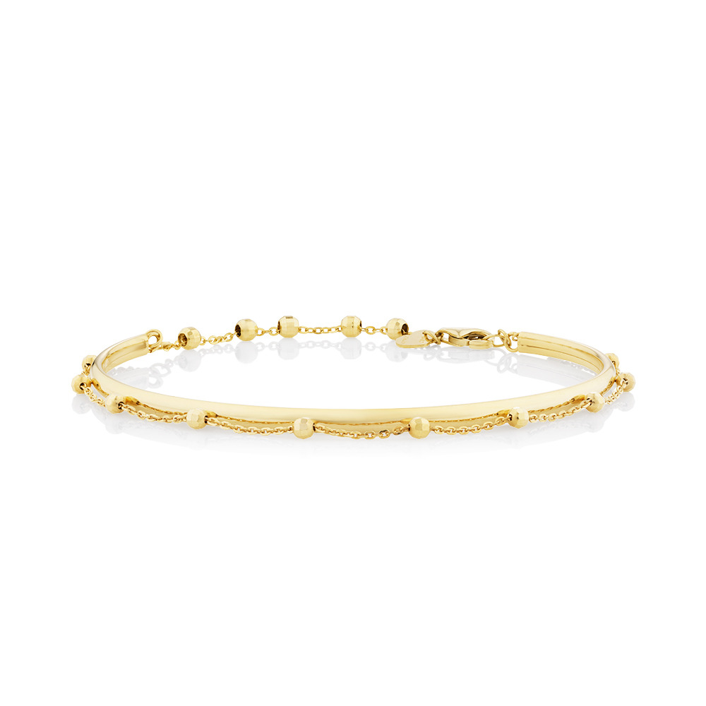 Beaded Bracelet in 14kt Yellow Gold