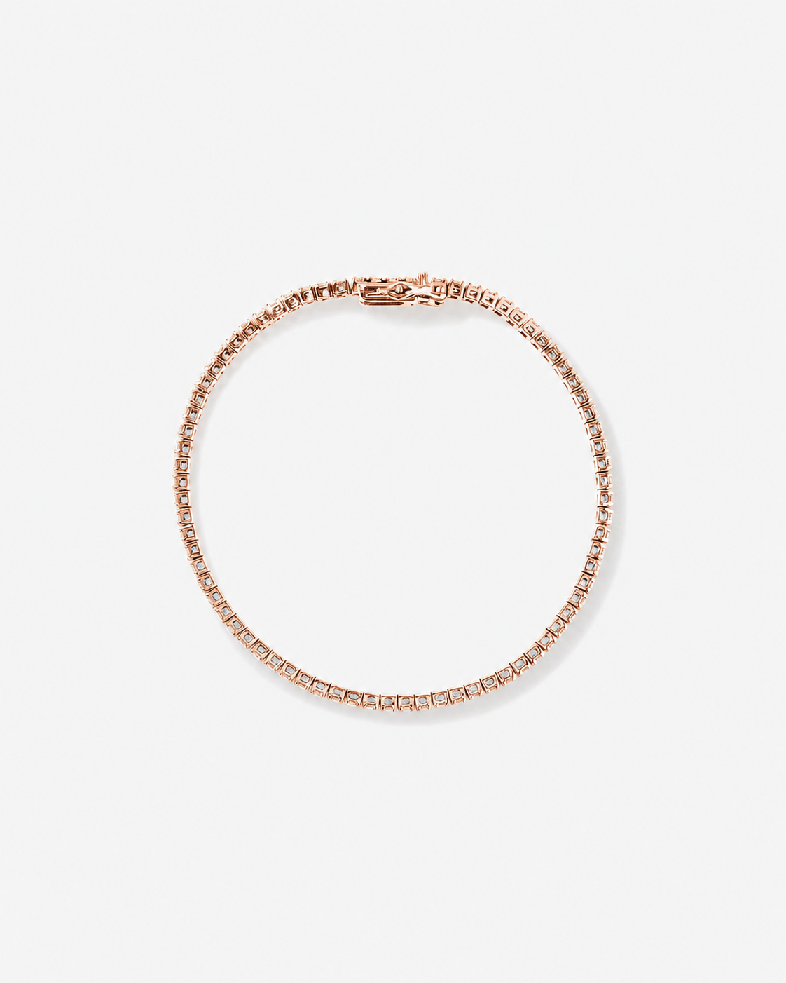 2.46 Carat TW Diamond Tennis Bracelet in 10kt Rose Gold