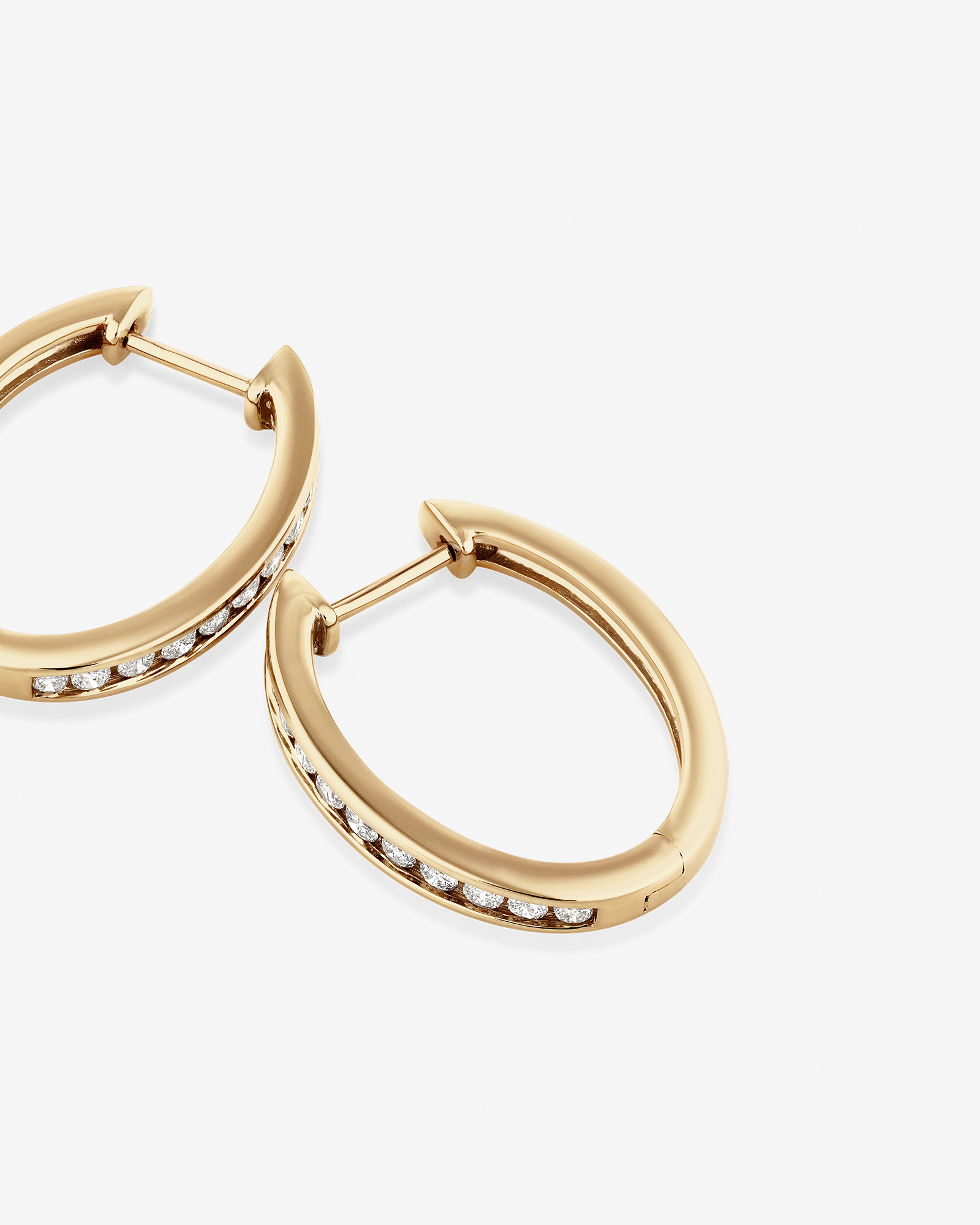 Anneaux courts en or rose 10 K à diamants totalisant 0,50 ct