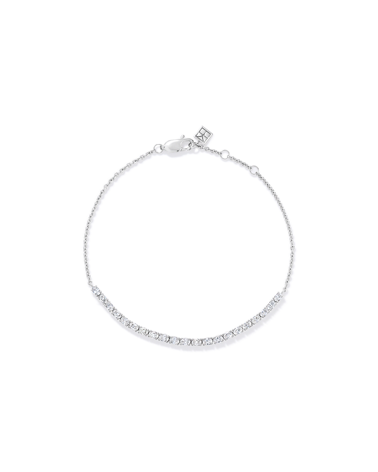 Bracelet de tennis 1.02TW Oval Lab en argent