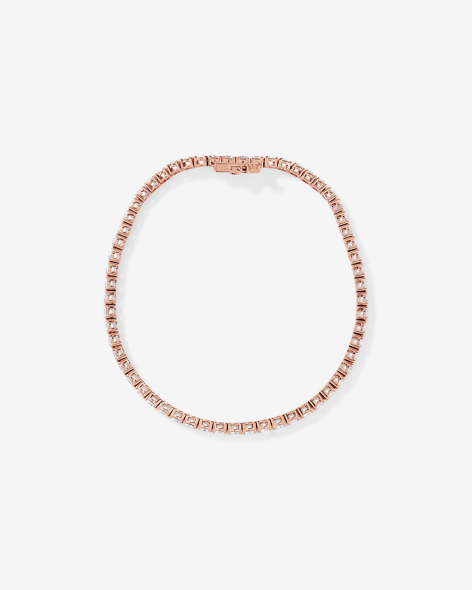 5.00 Carat TW Laboratory-Grown Diamond Tennis Bracelet in 10kt Rose Gold
