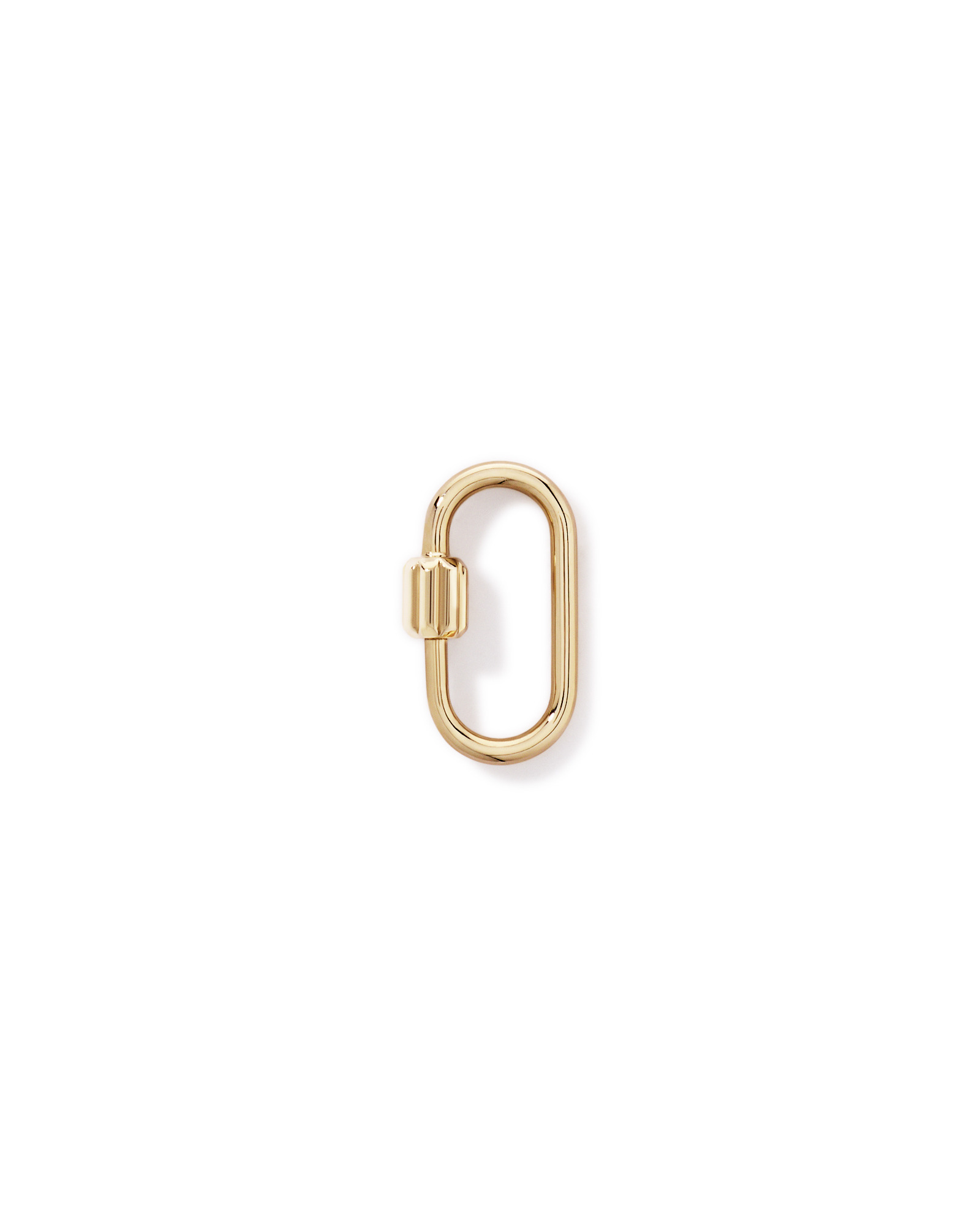 Micro Carabiner Connector in 10kt Yellow Gold