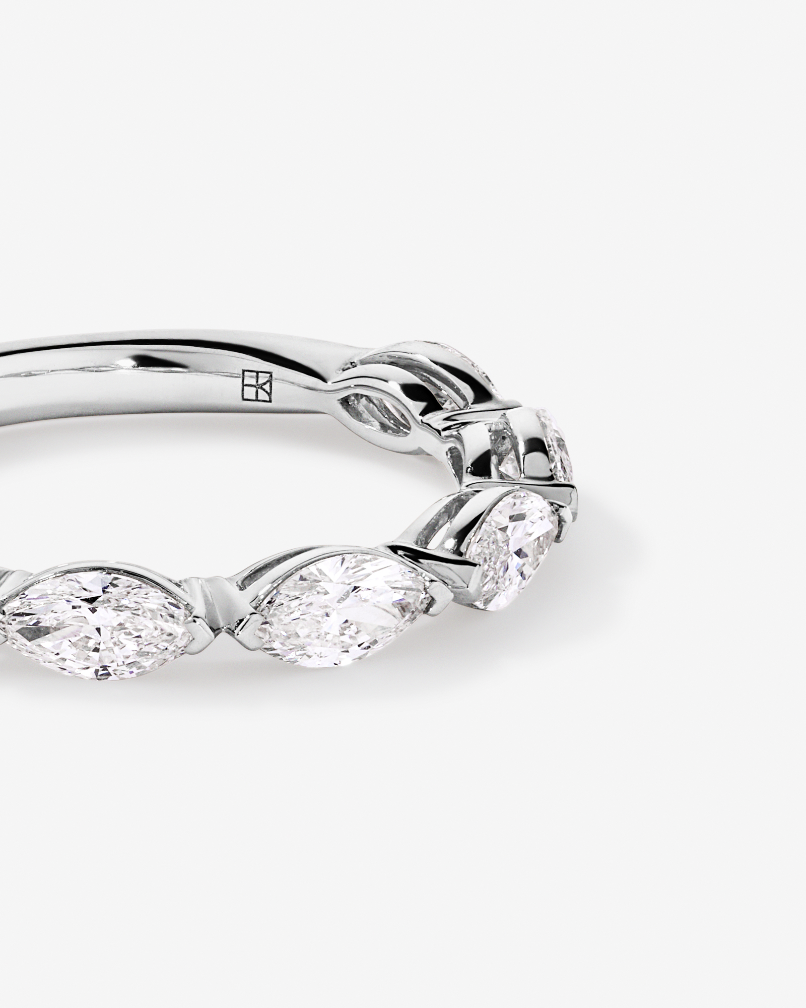 1.40 Carat TW East-West Marquise Laboratory-Grown Diamond Wedding Ring 14kt Gold