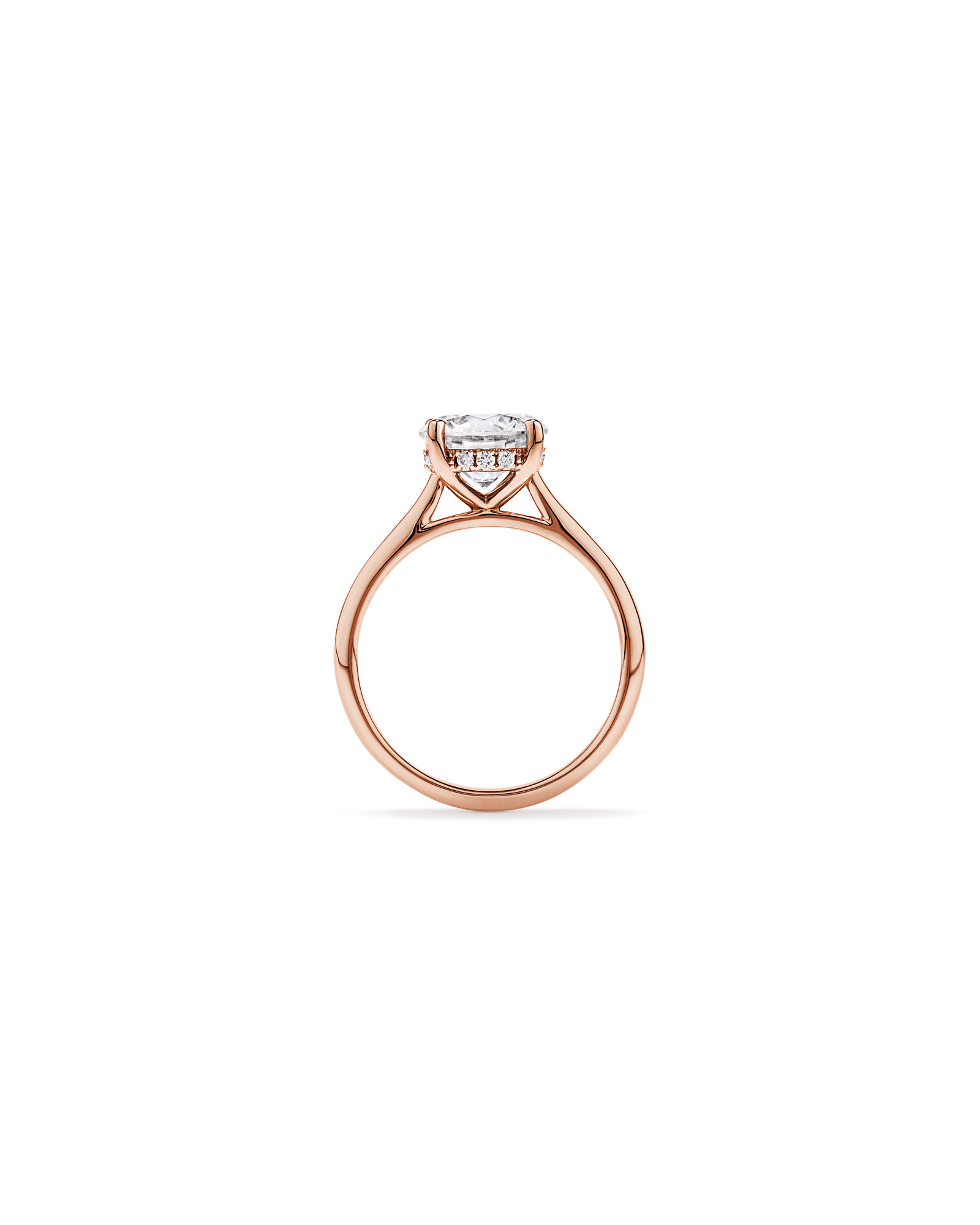 2.32TW Round Brilliant Laboratory-Grown Diamond Solitaire Ring 14kt Rose Gold