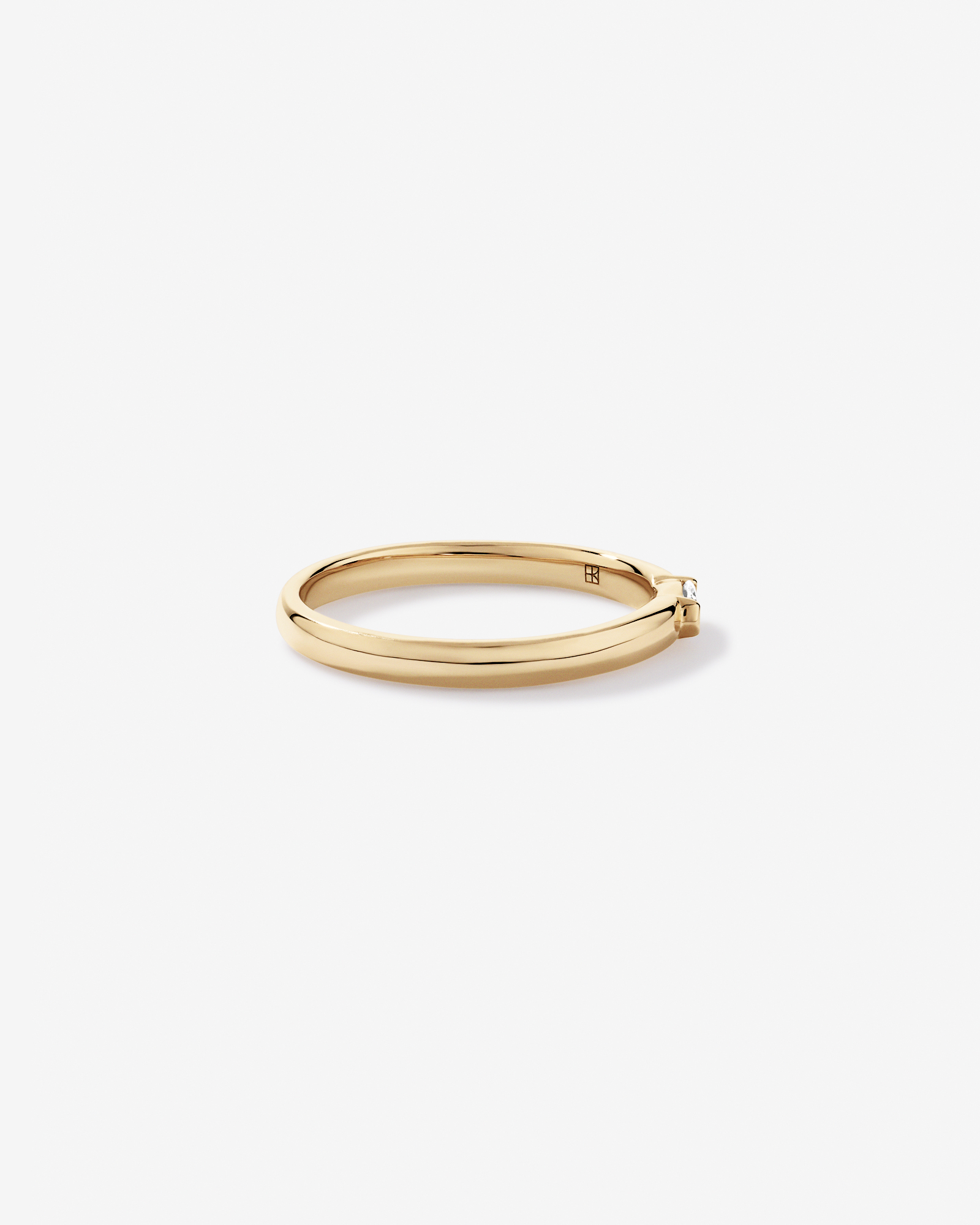 Bague empileuse de diamants cultivée en laboratoire or jaune 10 carats